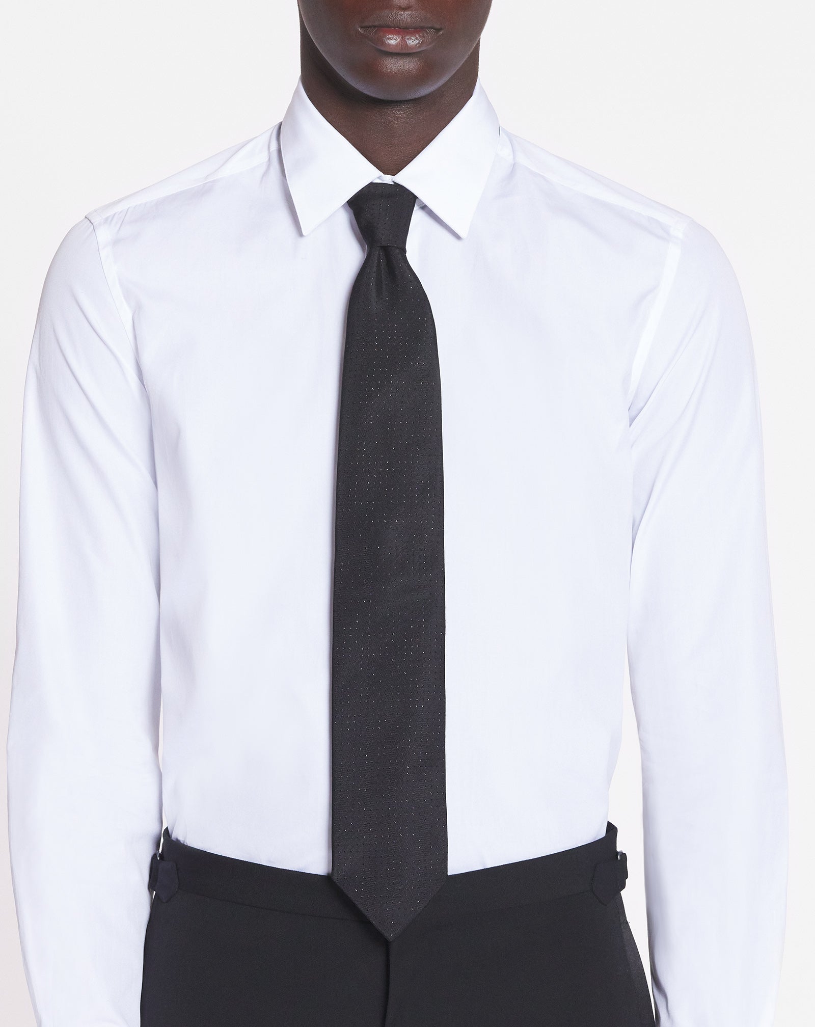 CRAVATE LANVIN EN SATIN À PAILLETES