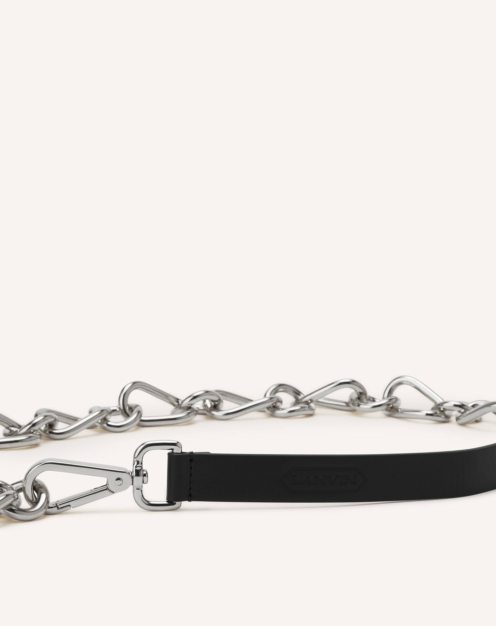 CEINTURE CHAINE CATCH BY LANVIN EN CUIR ET MÉTAL