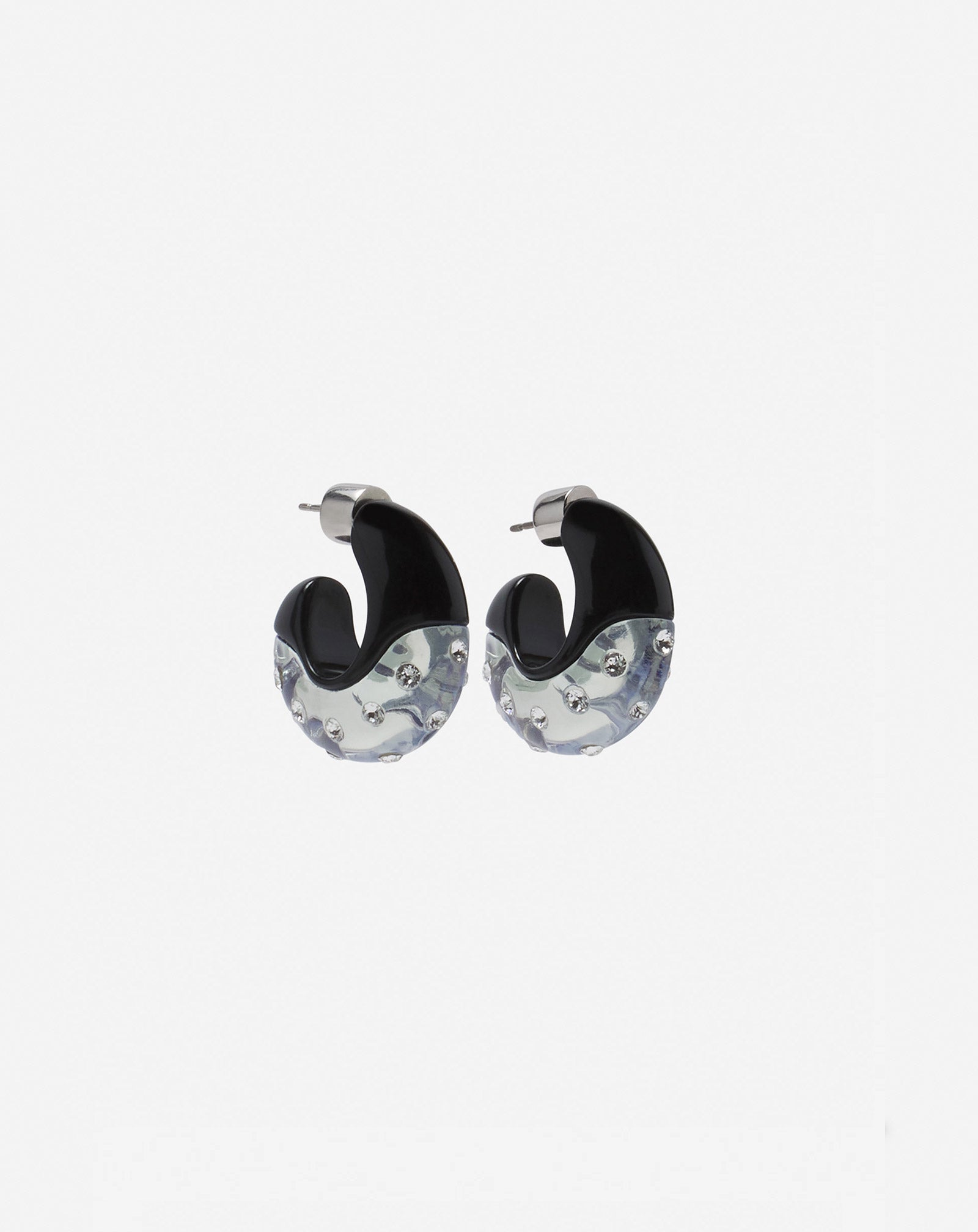 BOUCLES D'OREILLES CRÉOLES FARGO À STRASS