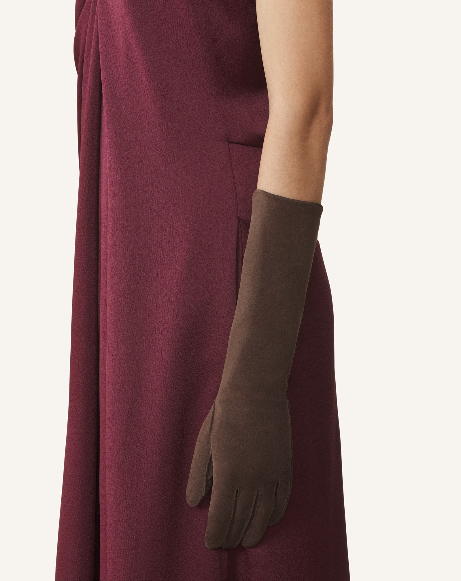 GANTS LONGS SLIM EN SUEDE