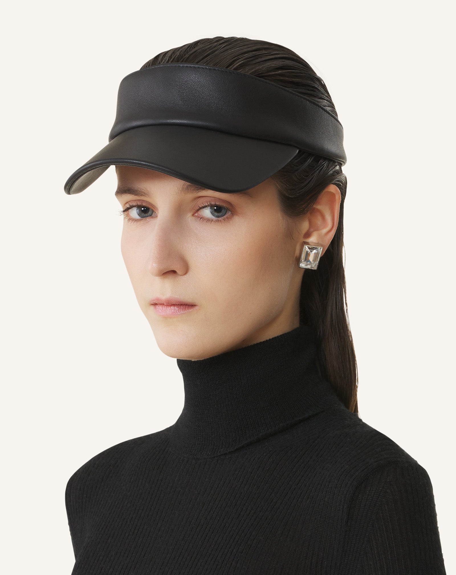VISIÈRE LANVIN EN CUIR