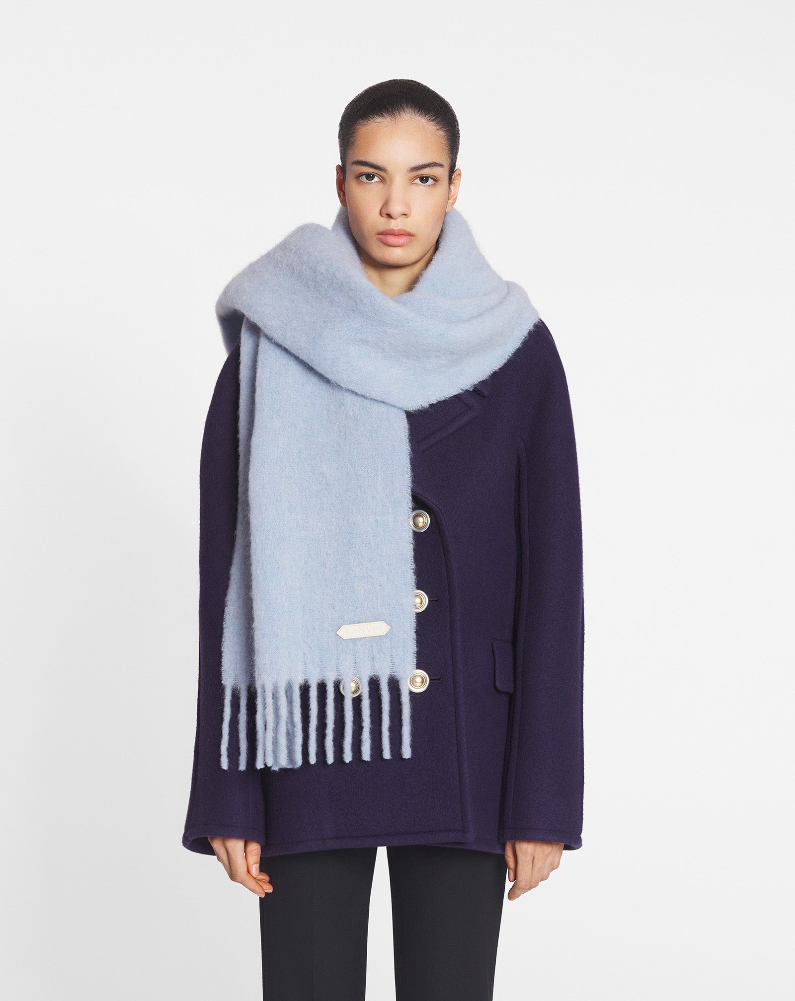 ÉCHARPE À FRANGES LANVIN EN LAINE