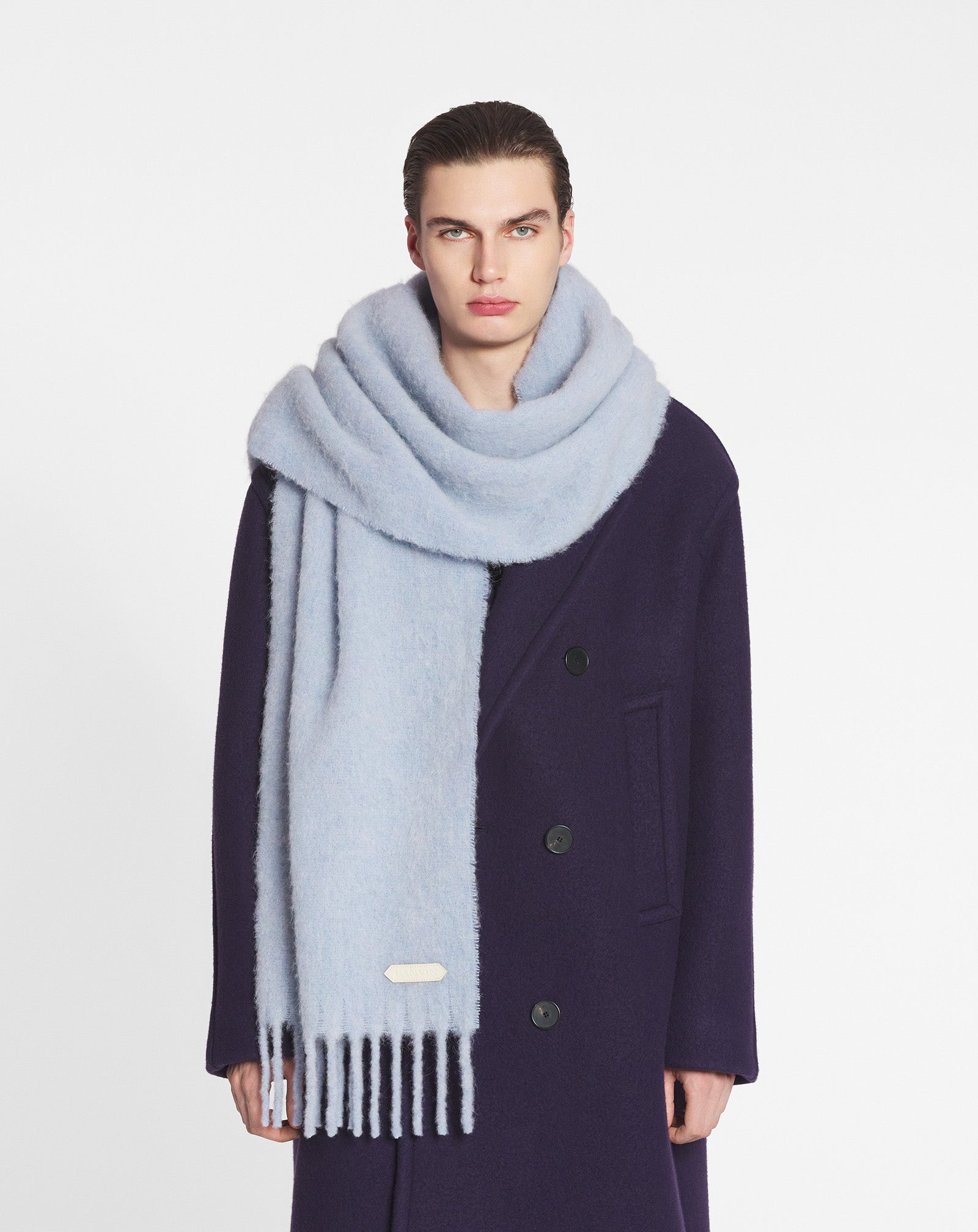 ÉCHARPE À FRANGES LANVIN EN LAINE
