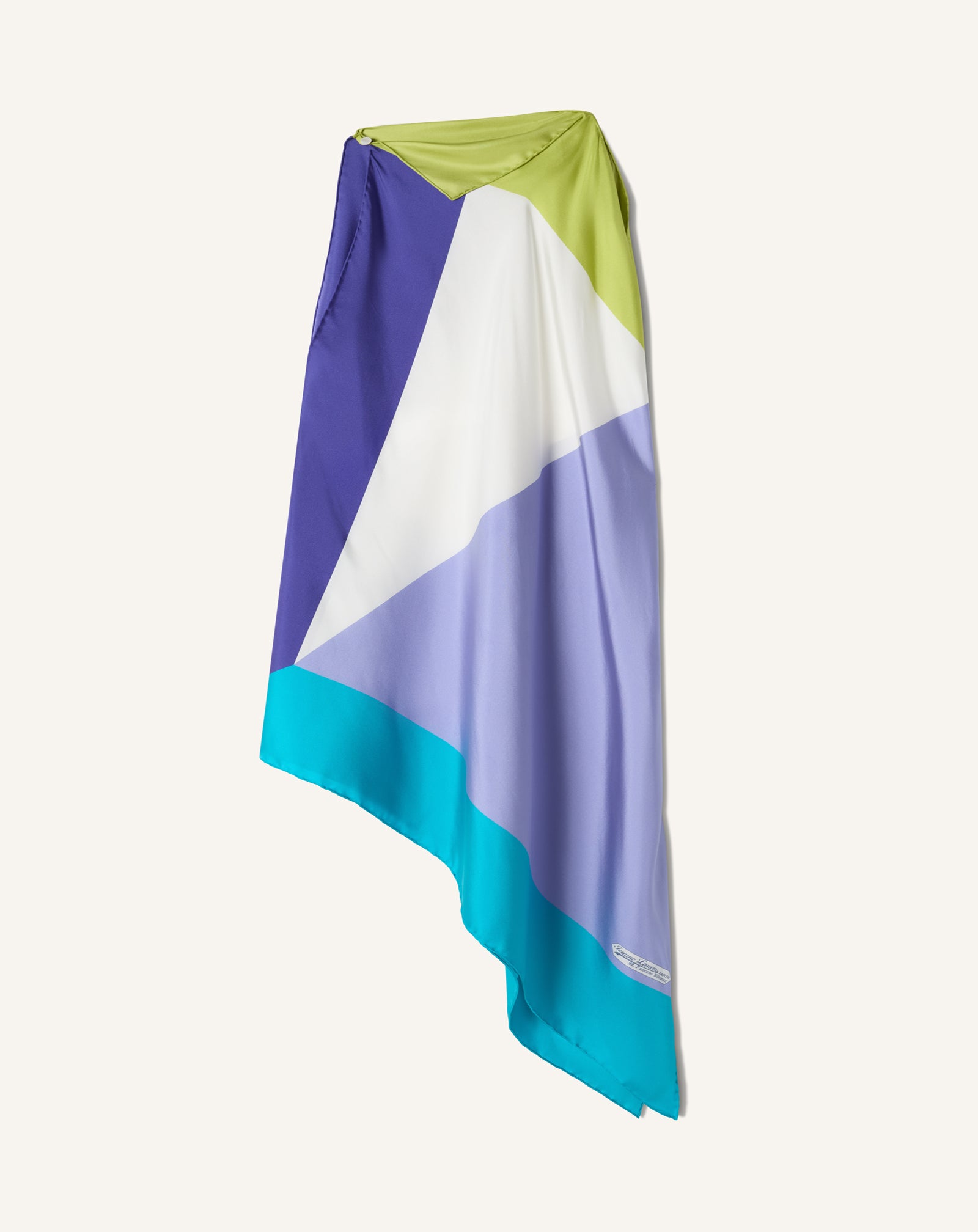 TOP À MOTIF GRAPHIQUE EN SOIE