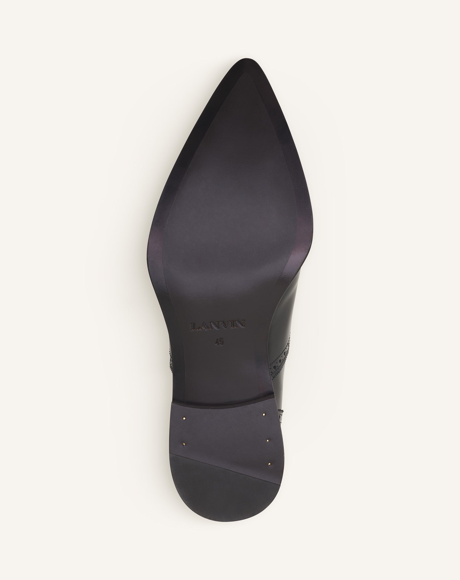 RICHELIEU BROGUE EN CUIR BRILLANT