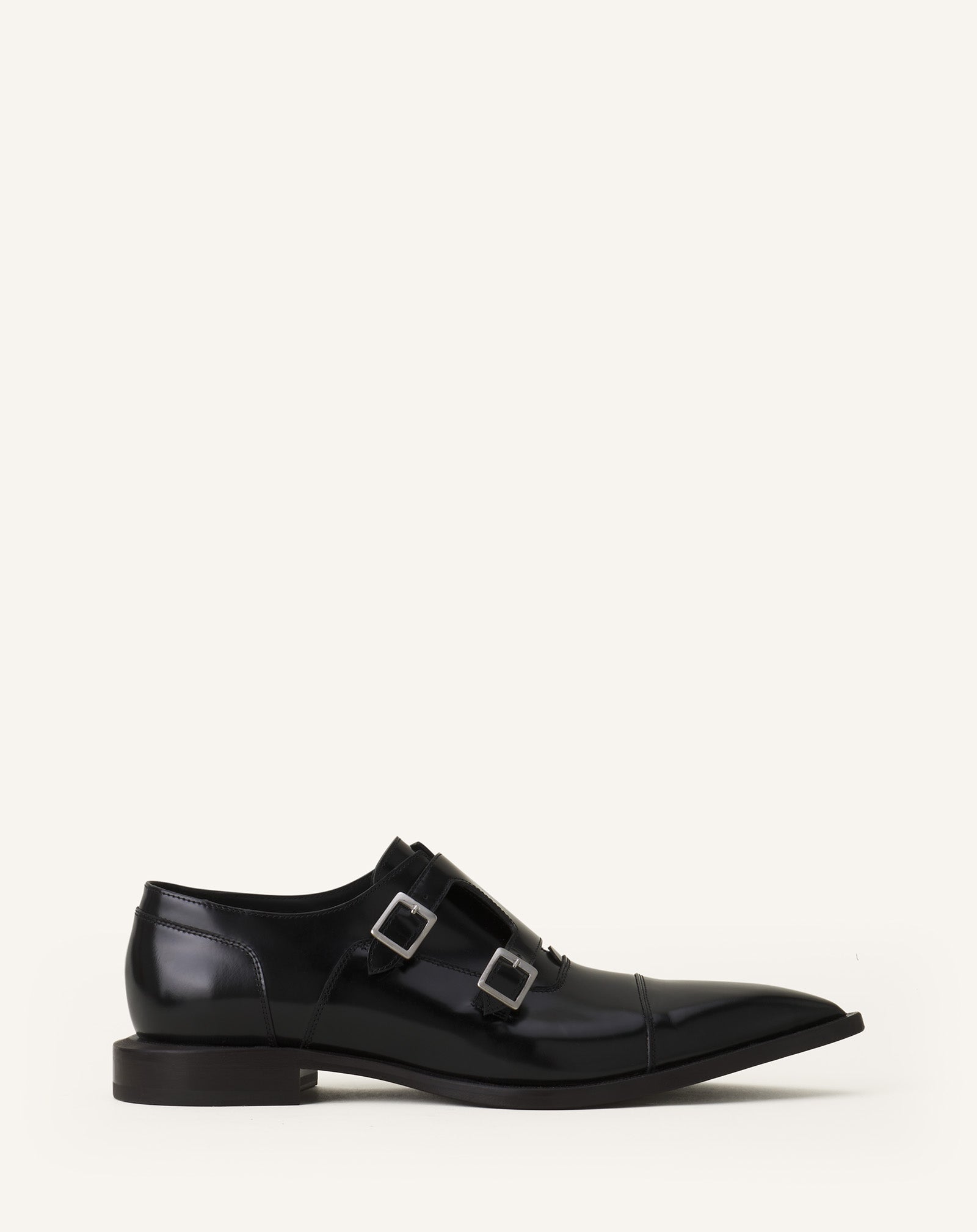 MONK EN CUIR BRILLANT