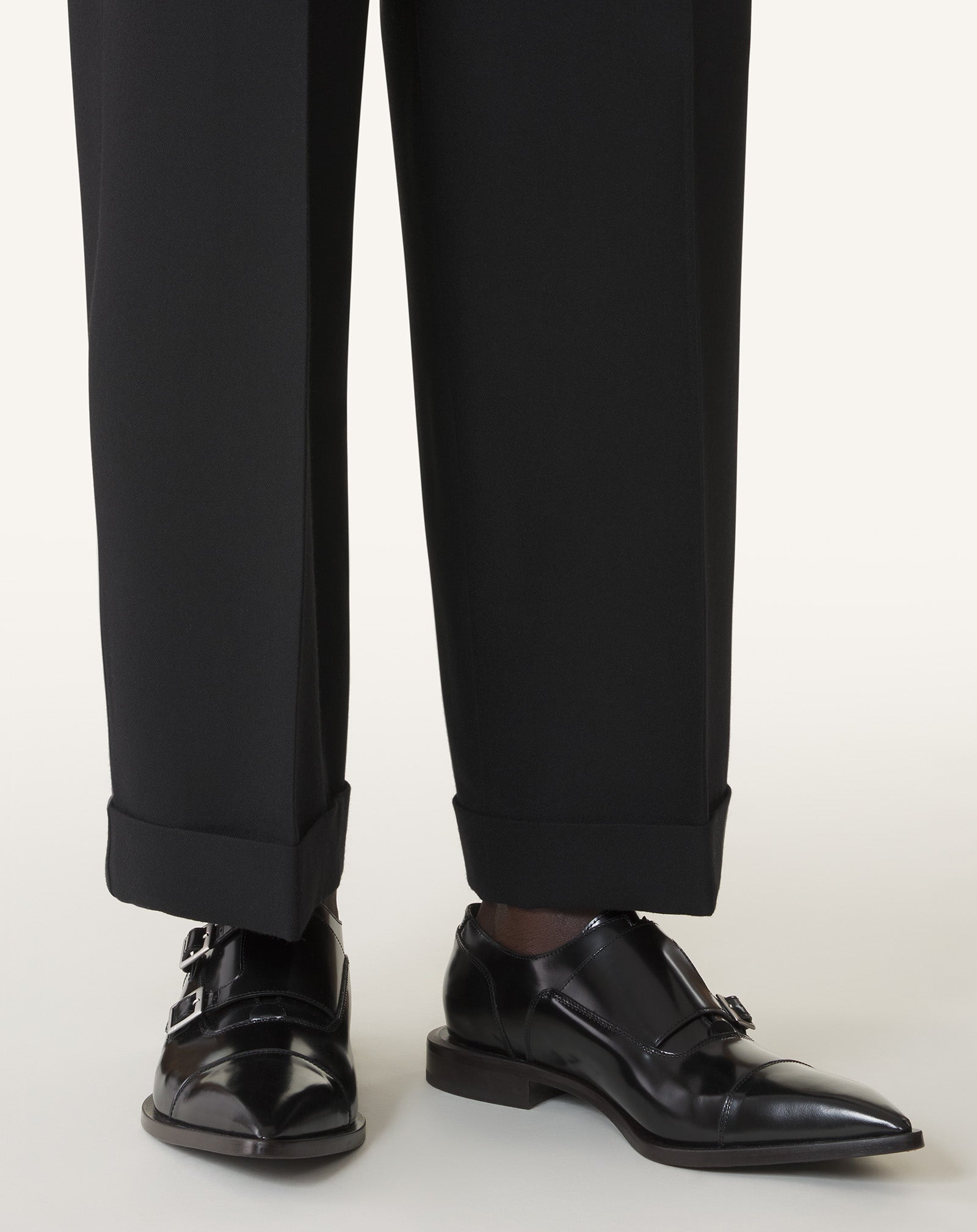 MONK EN CUIR BRILLANT