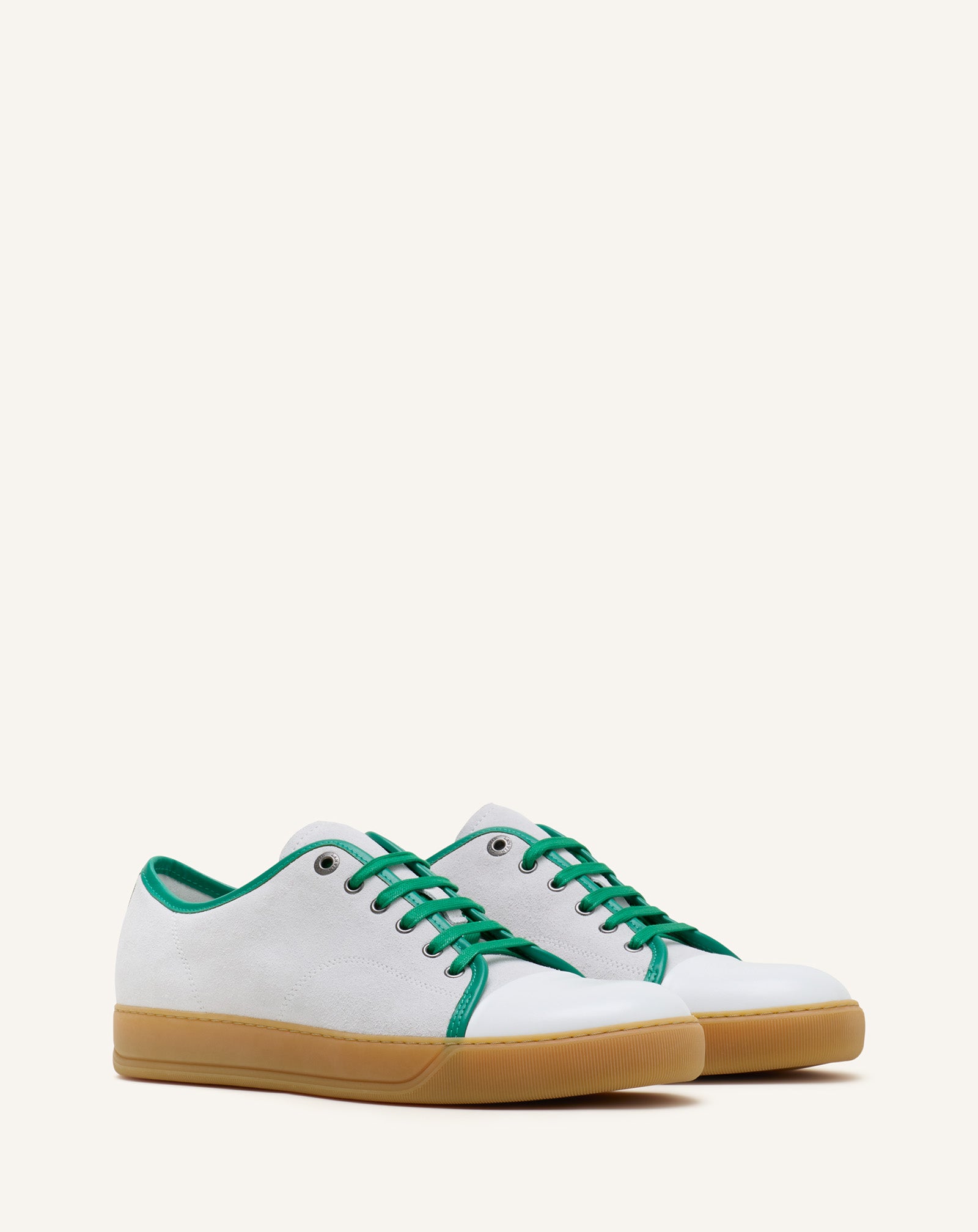 SNEAKERS DBB1 EN CUIR ET SUEDE BLANC