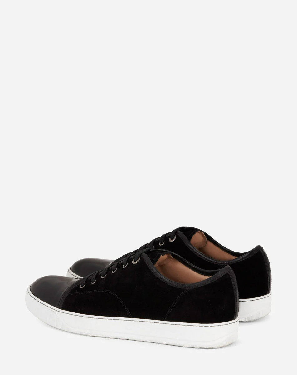 SNEAKERS DBB1 EN DAIM ET CUIR VERNI