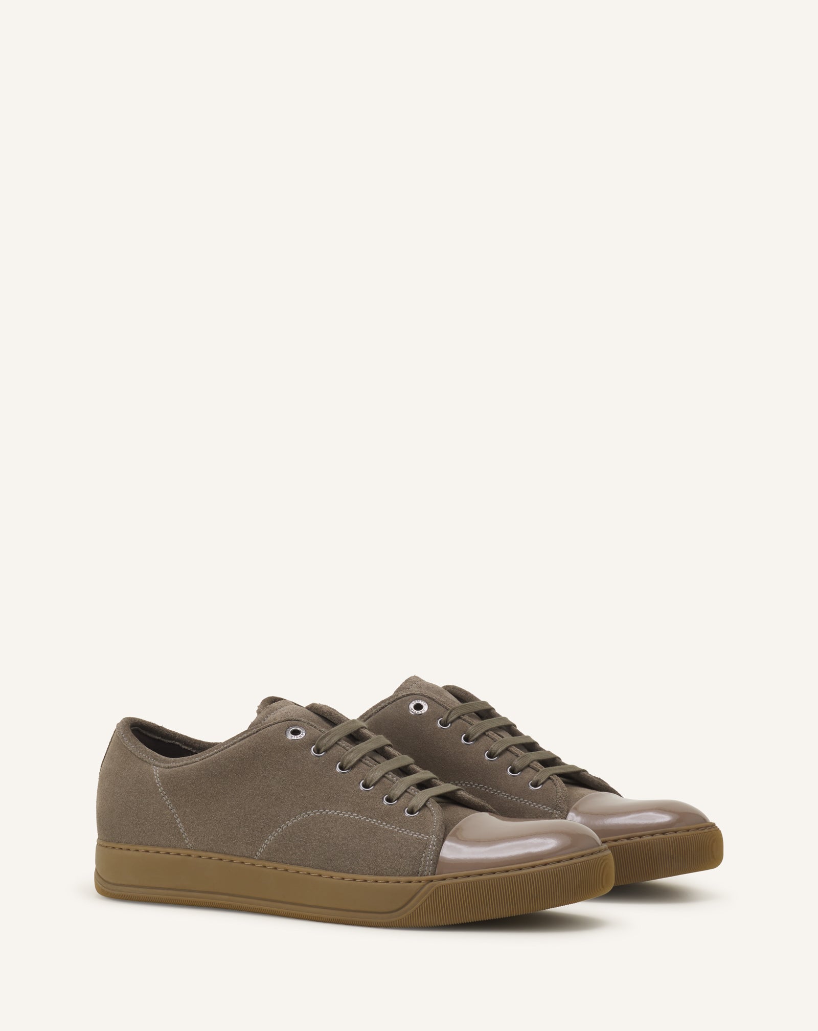 SNEAKERS DBB1 EN SUEDE ET CUIR VERNIS