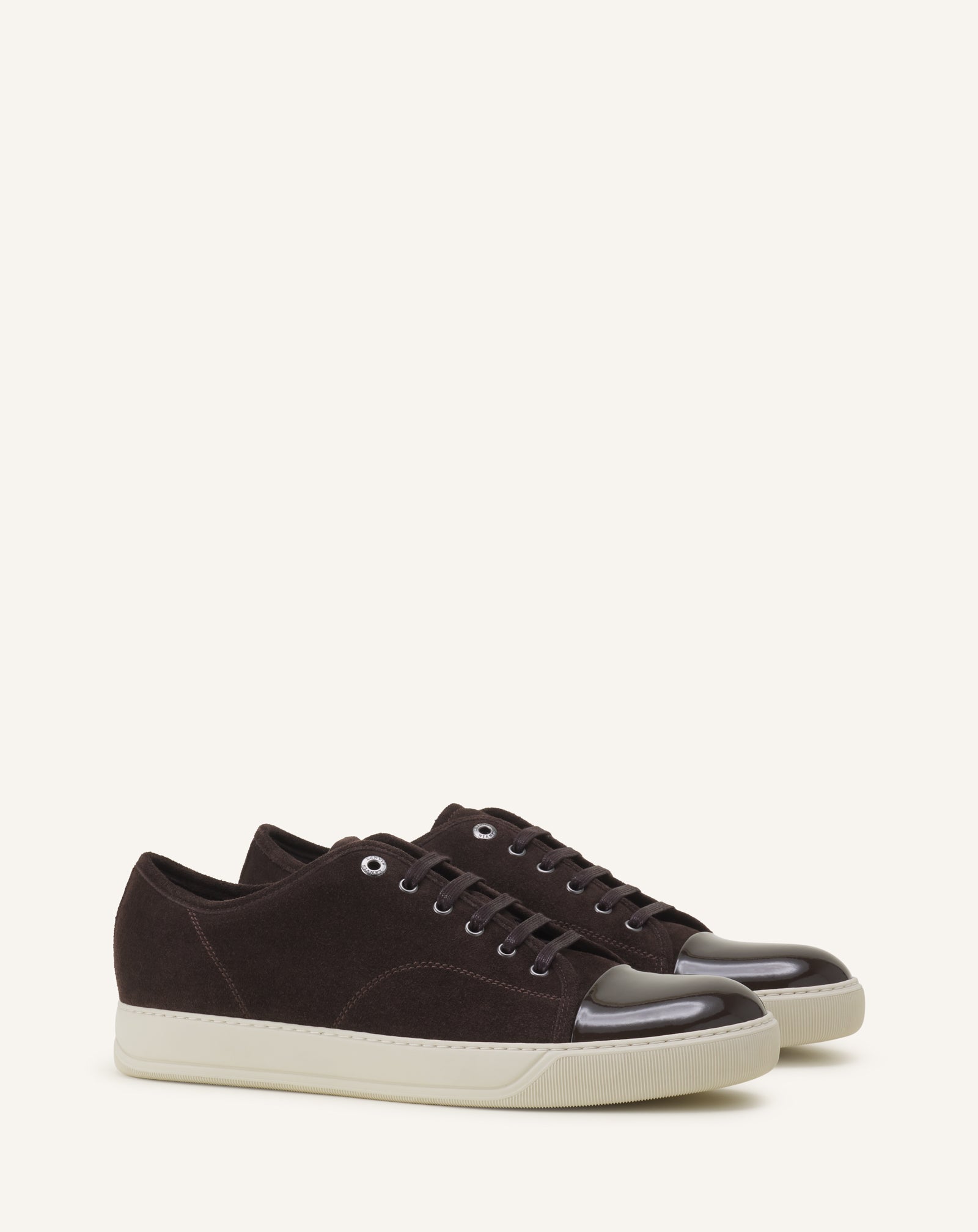 SNEAKERS DBB1 EN SUEDE ET CUIR VERNIS