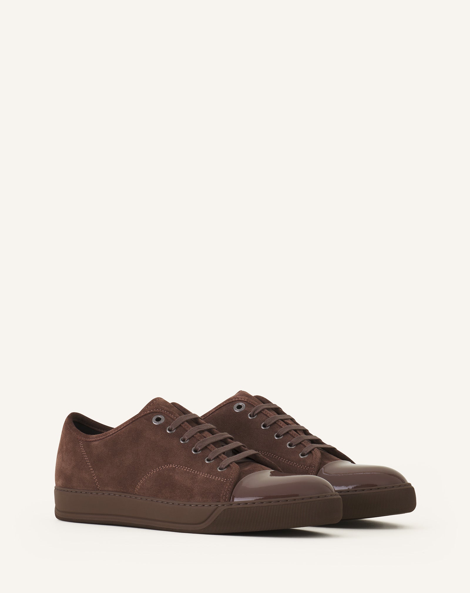 SNEAKERS DBB1 EN SUEDE ET CUIR VERNIS