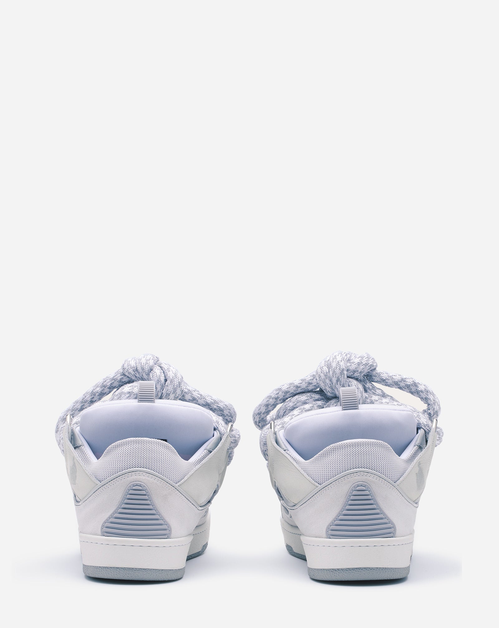 SNEAKERS CURB EN CUIR LACETS SNAKE