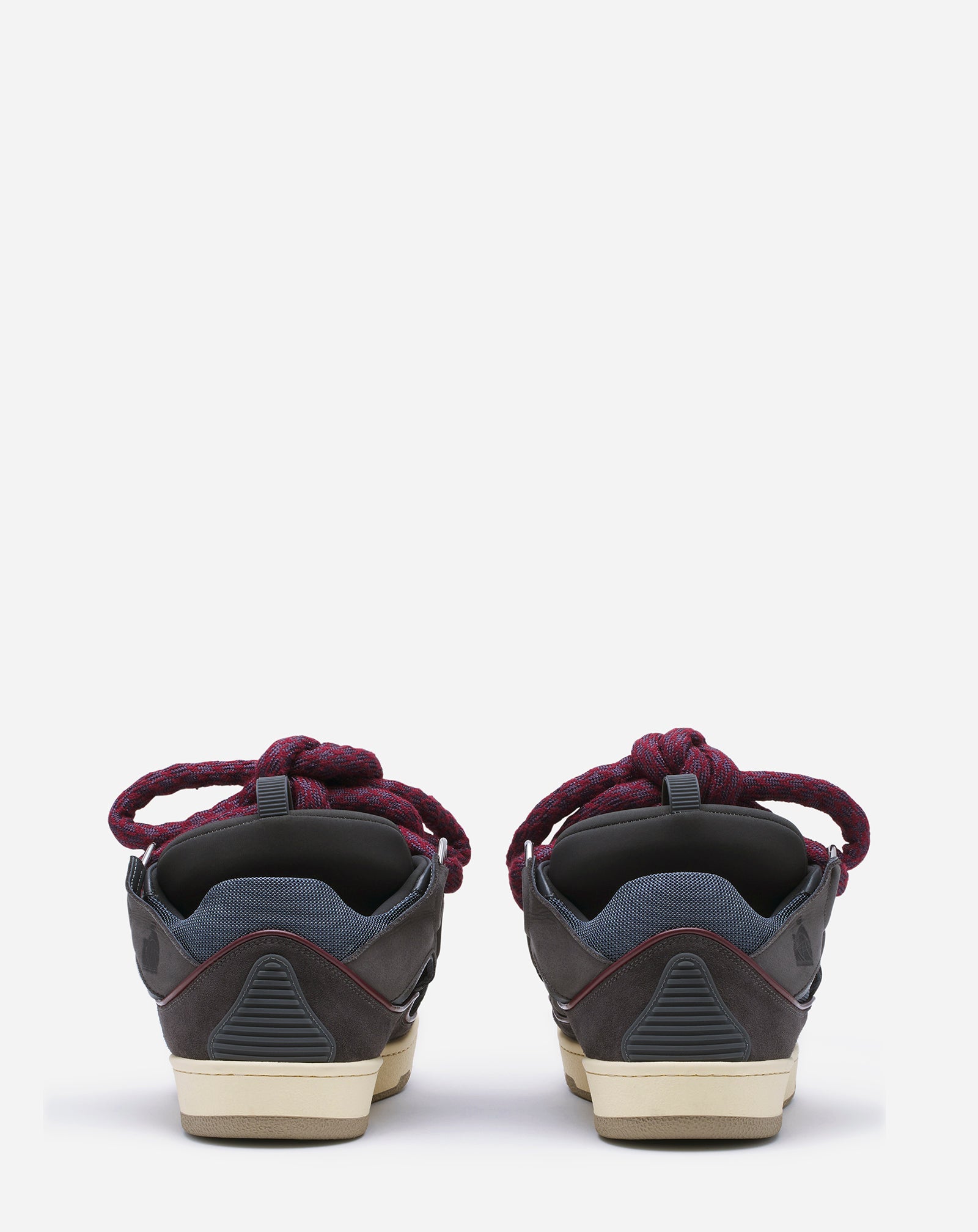 SNEAKERS CURB EN CUIR LACETS SNAKE