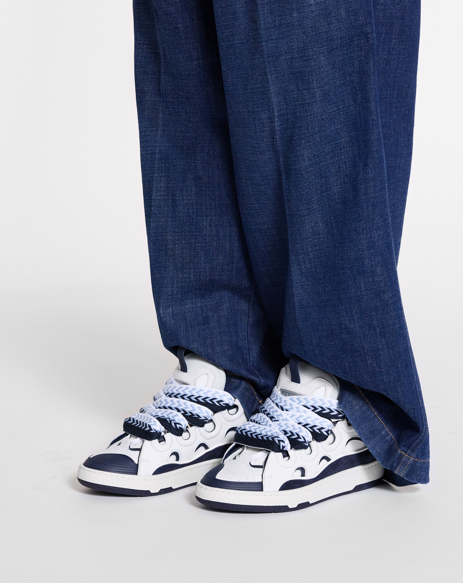SNEAKERS CURBS EN CUIR