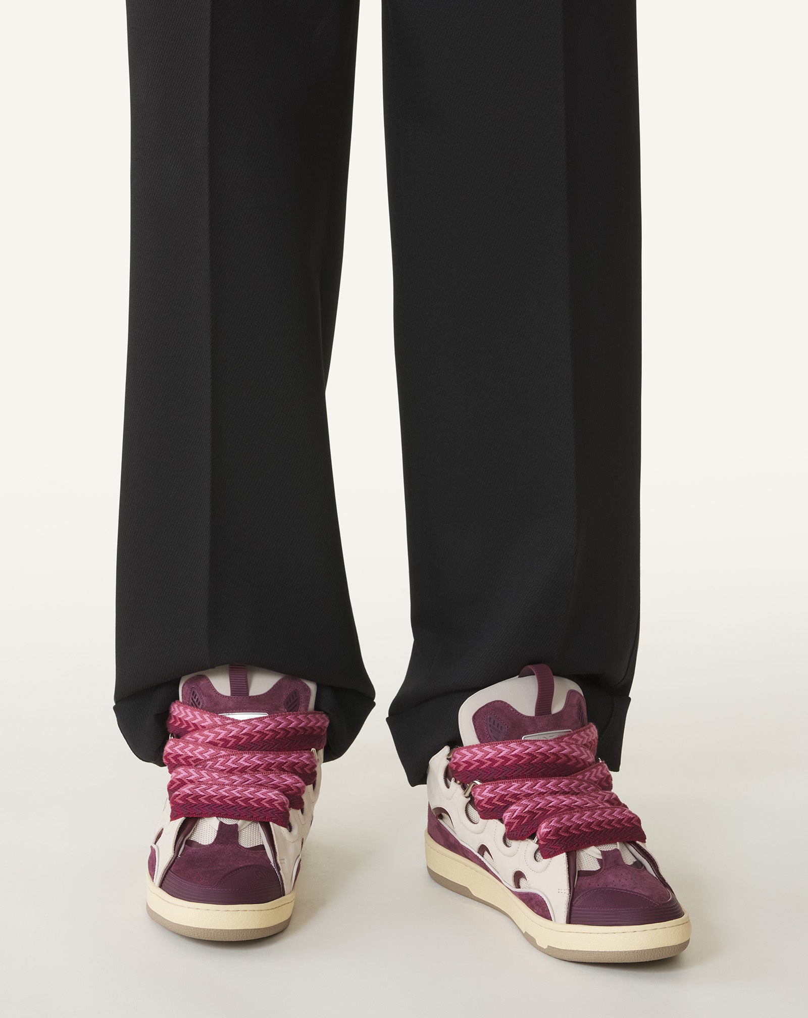 SNEAKERS CURBS EN CUIR