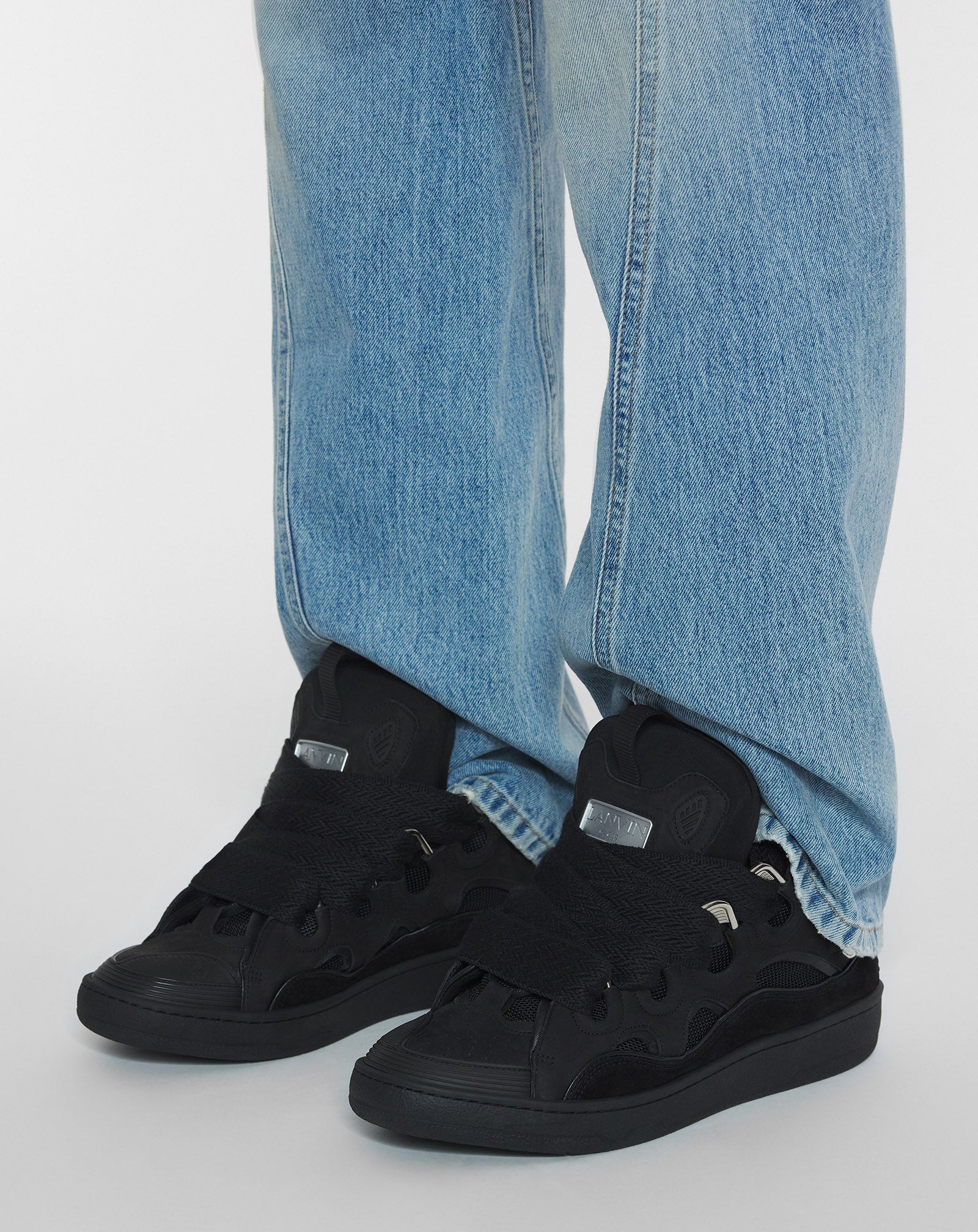 SNEAKERS CURB EN CUIR
