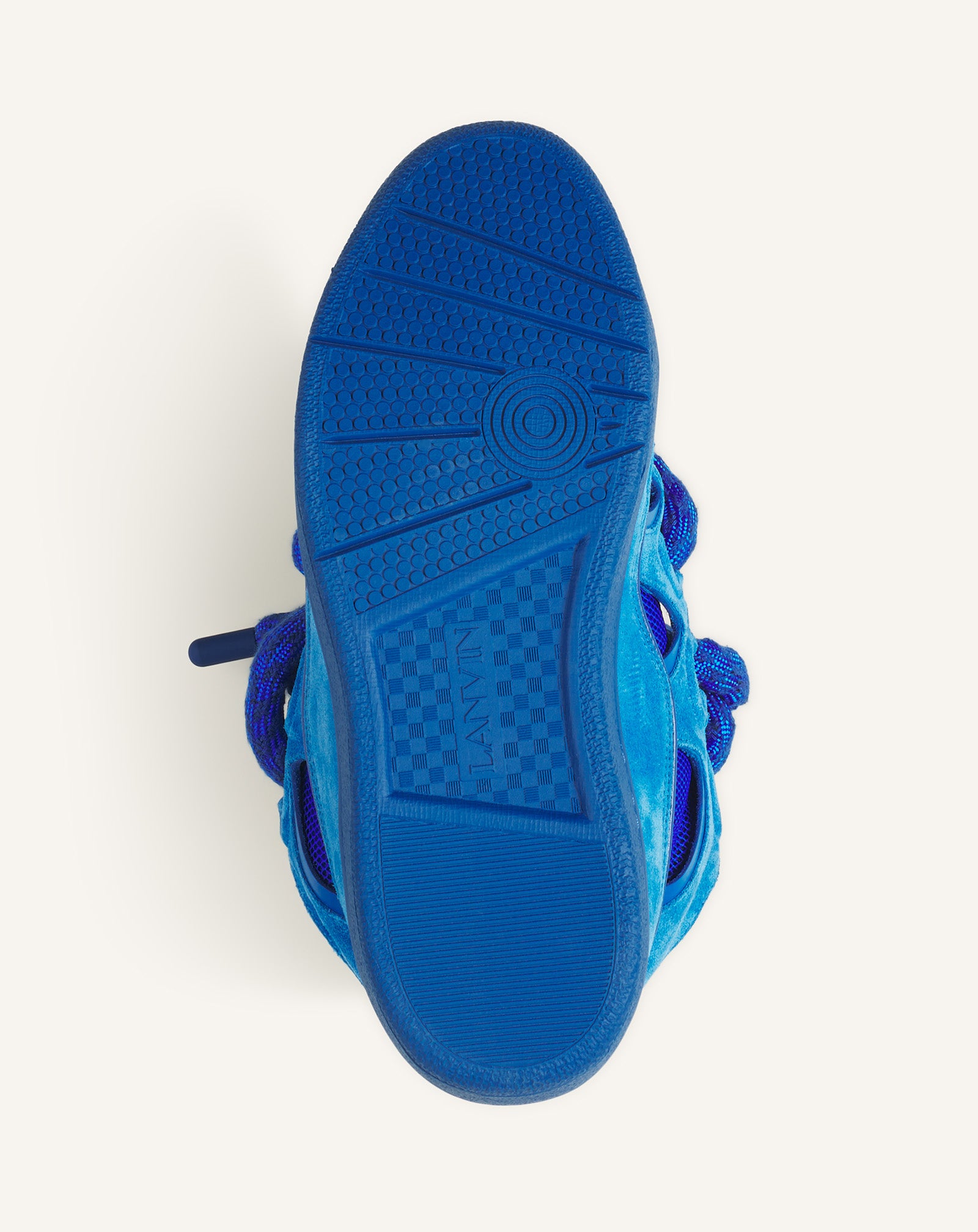 SNEAKERS CURB EN CUIR LACETS SNAKE