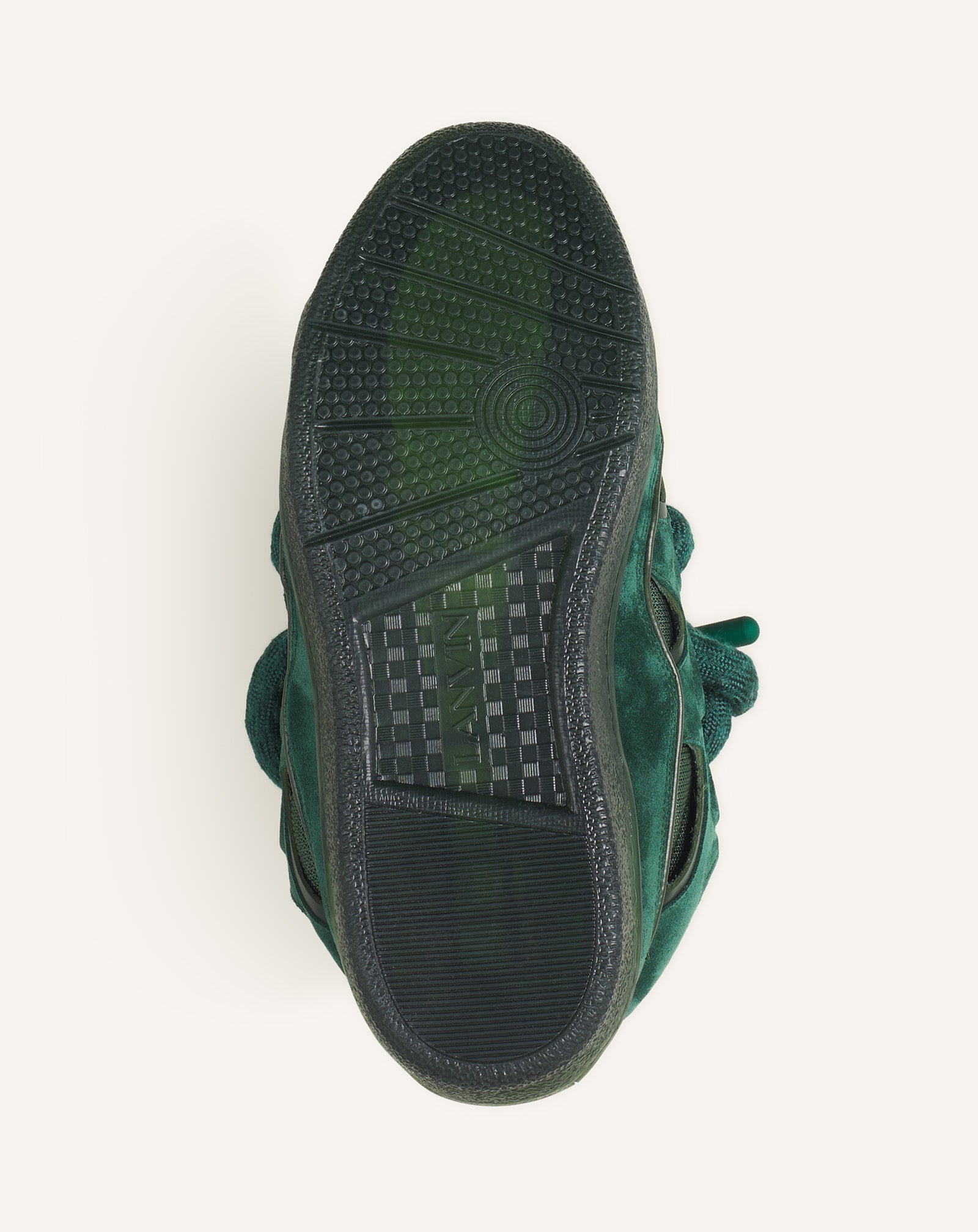 SNEAKERS CURB EN CUIR LACETS SNAKE