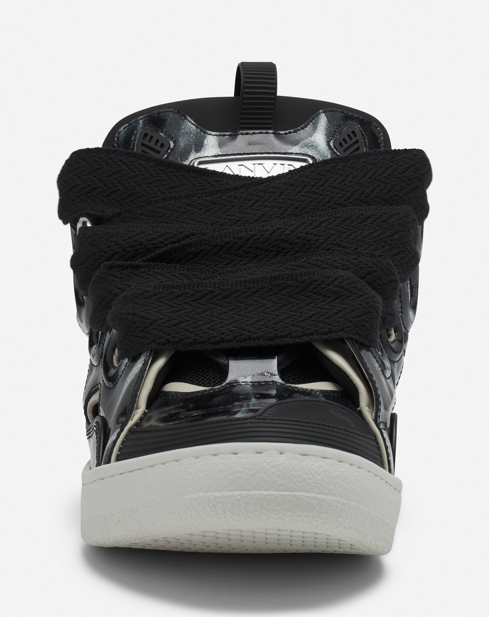 SNEAKERS CURB EN CUIR À PAILLETTES