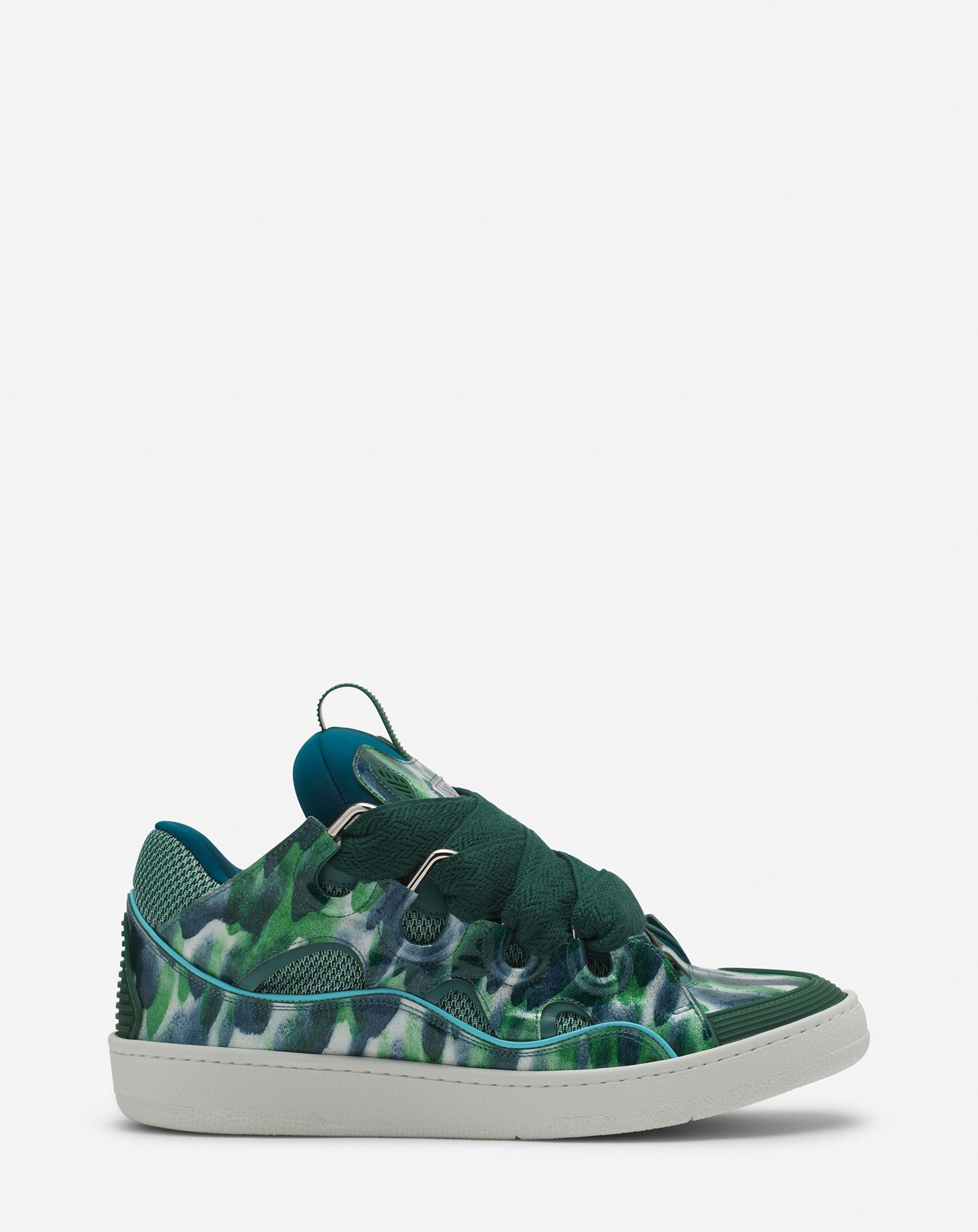 SNEAKERS CURB EN CUIR À PAILLETTES