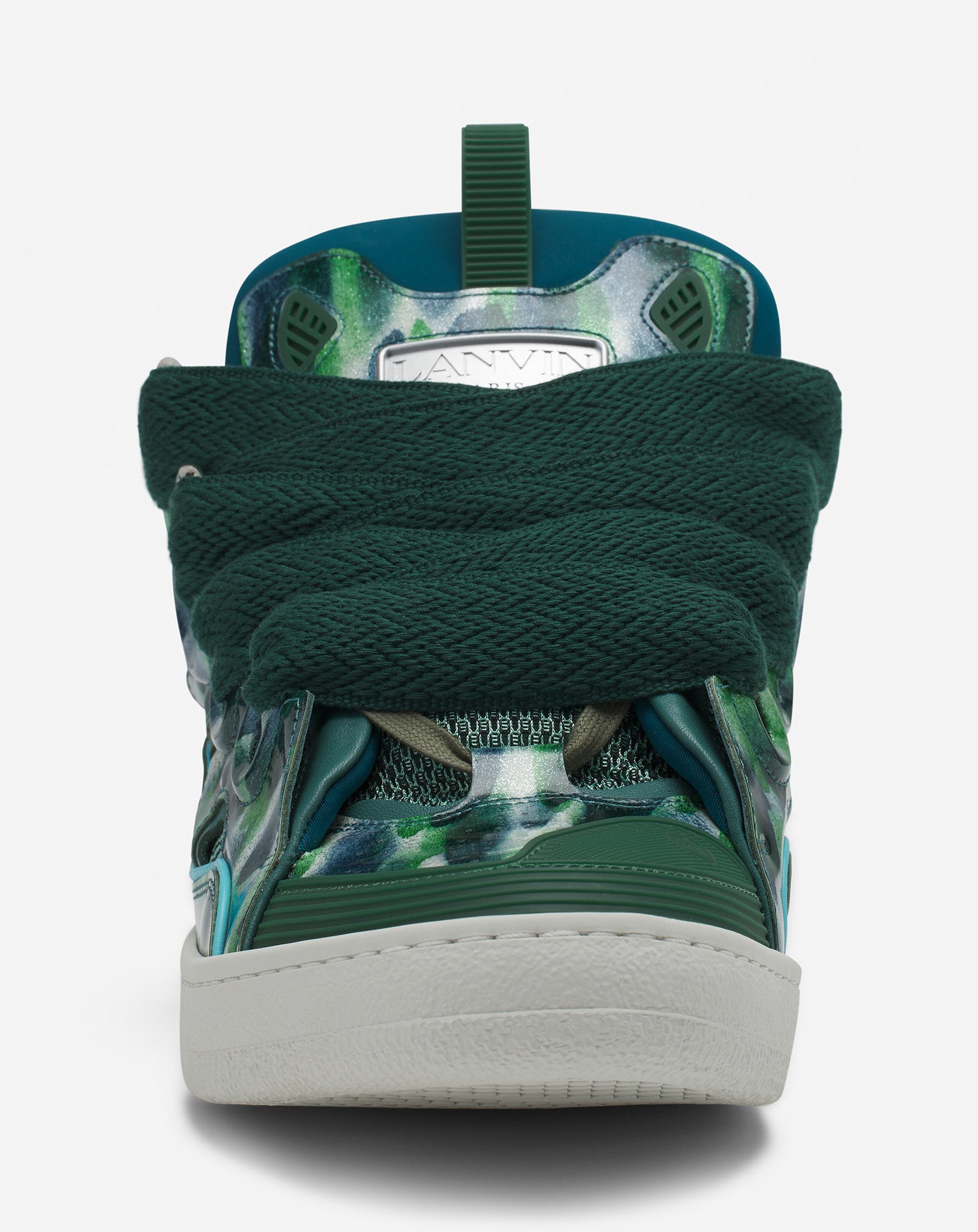 SNEAKERS CURB EN CUIR À PAILLETTES