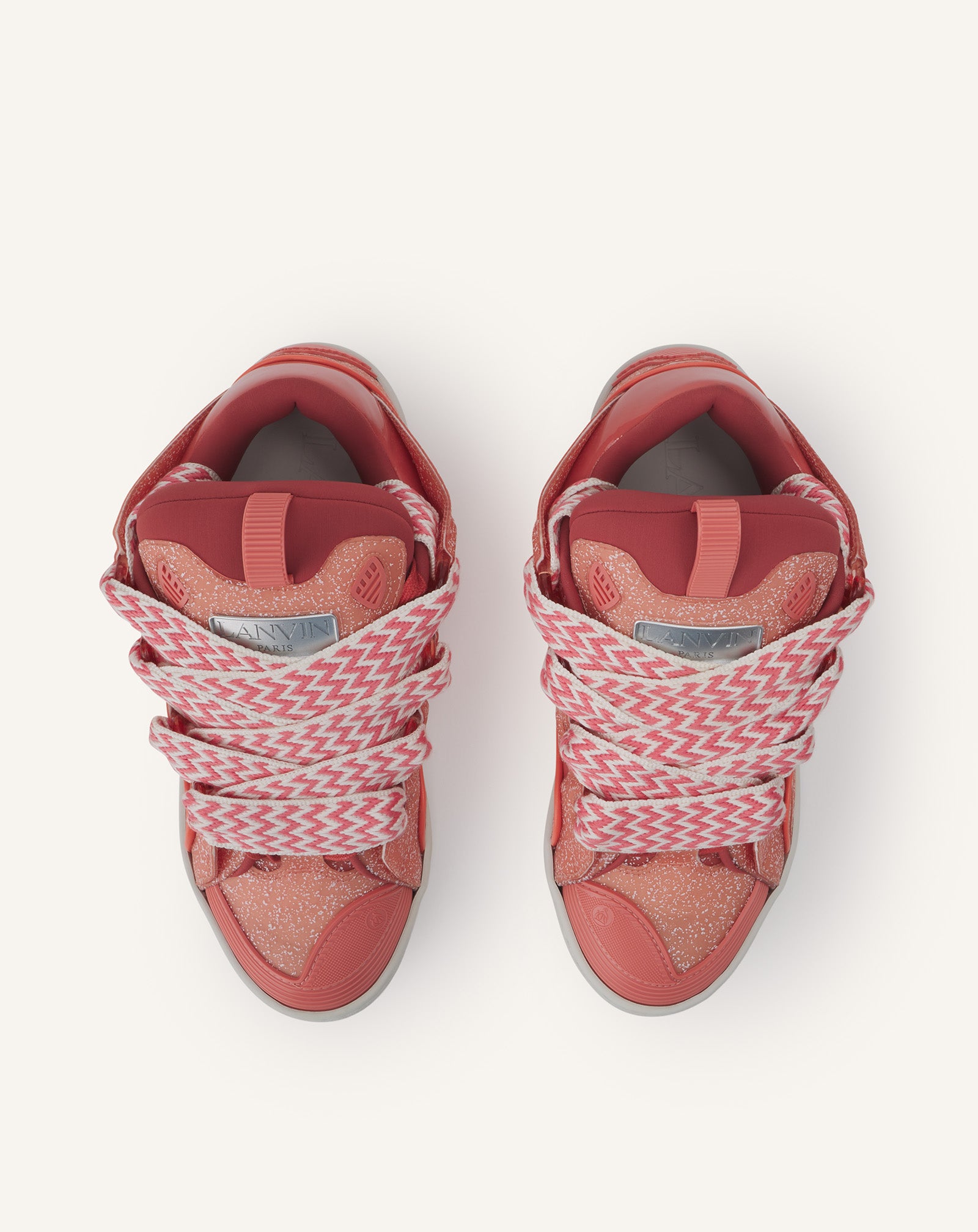 SNEAKERS CURB EN CUIR TACHETÉ