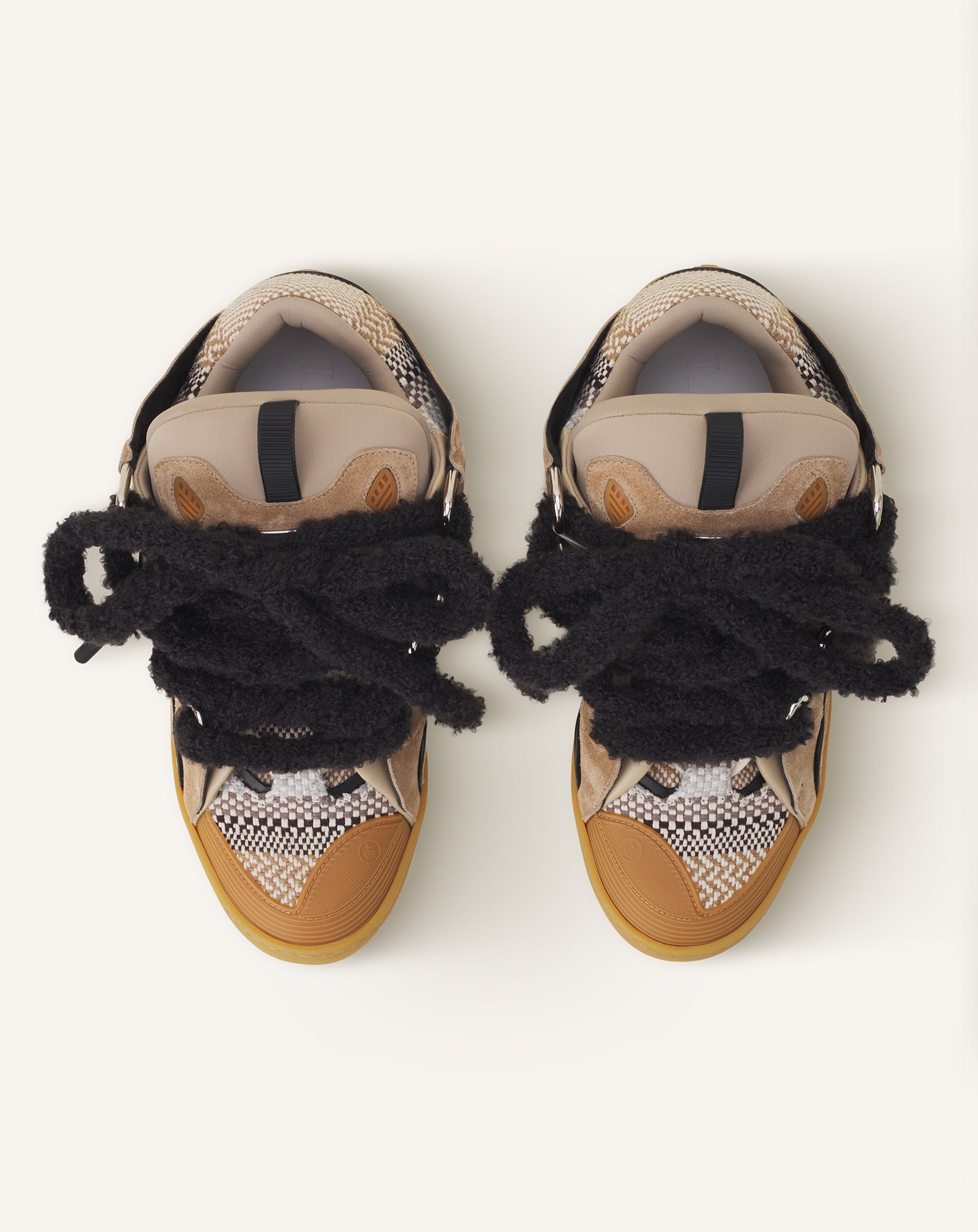 CURB SNEAKERS EN SUEDE LACETS MAILLE