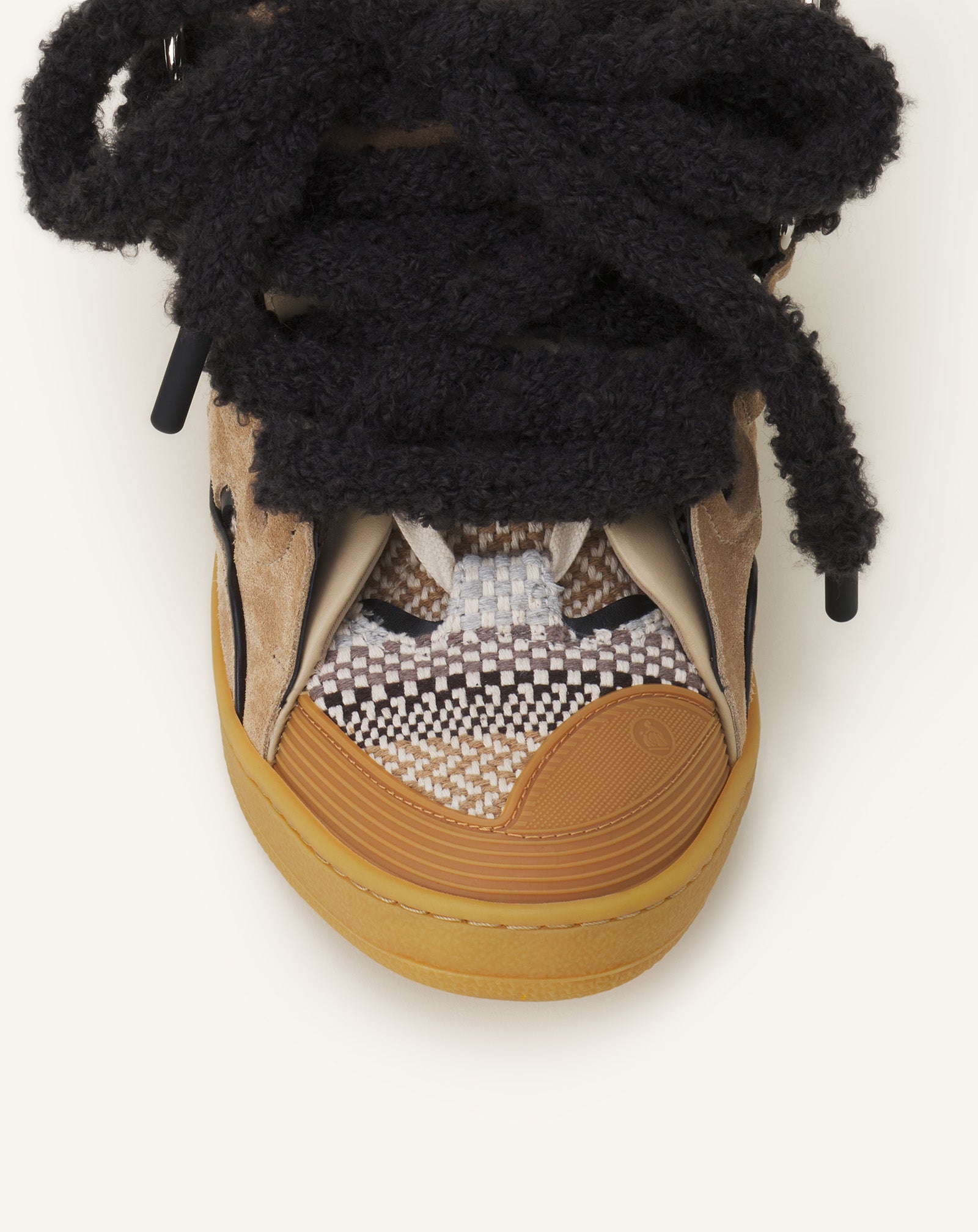 CURB SNEAKERS EN SUEDE LACETS MAILLE
