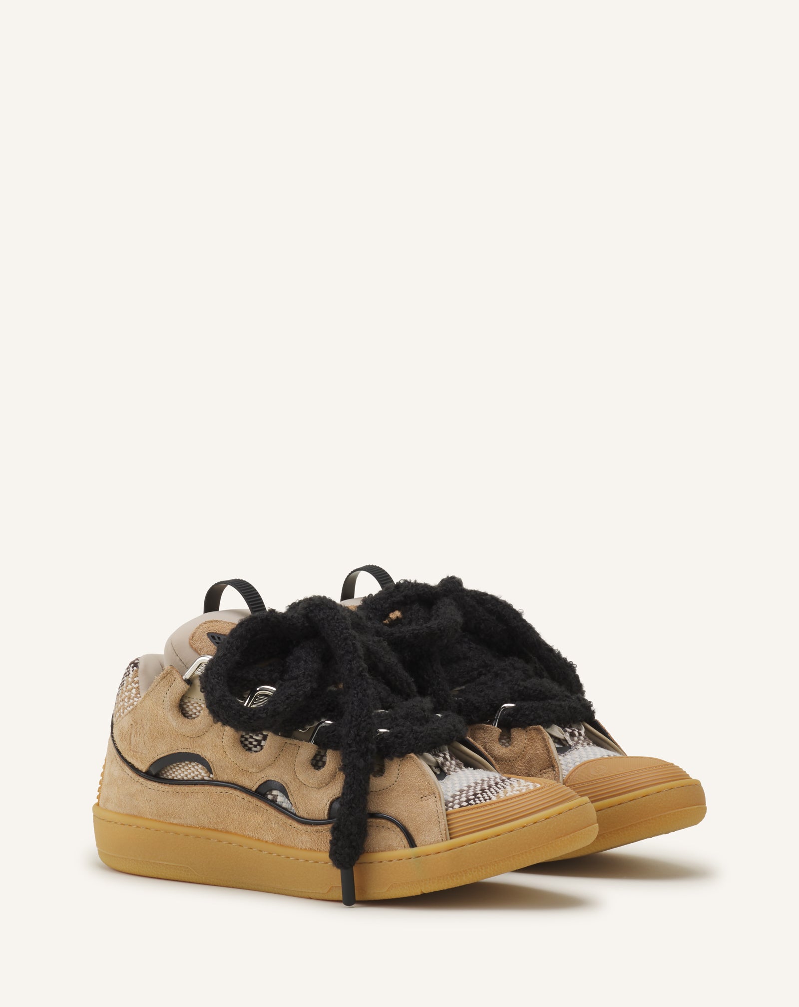 CURB SNEAKERS EN SUEDE LACETS MAILLE