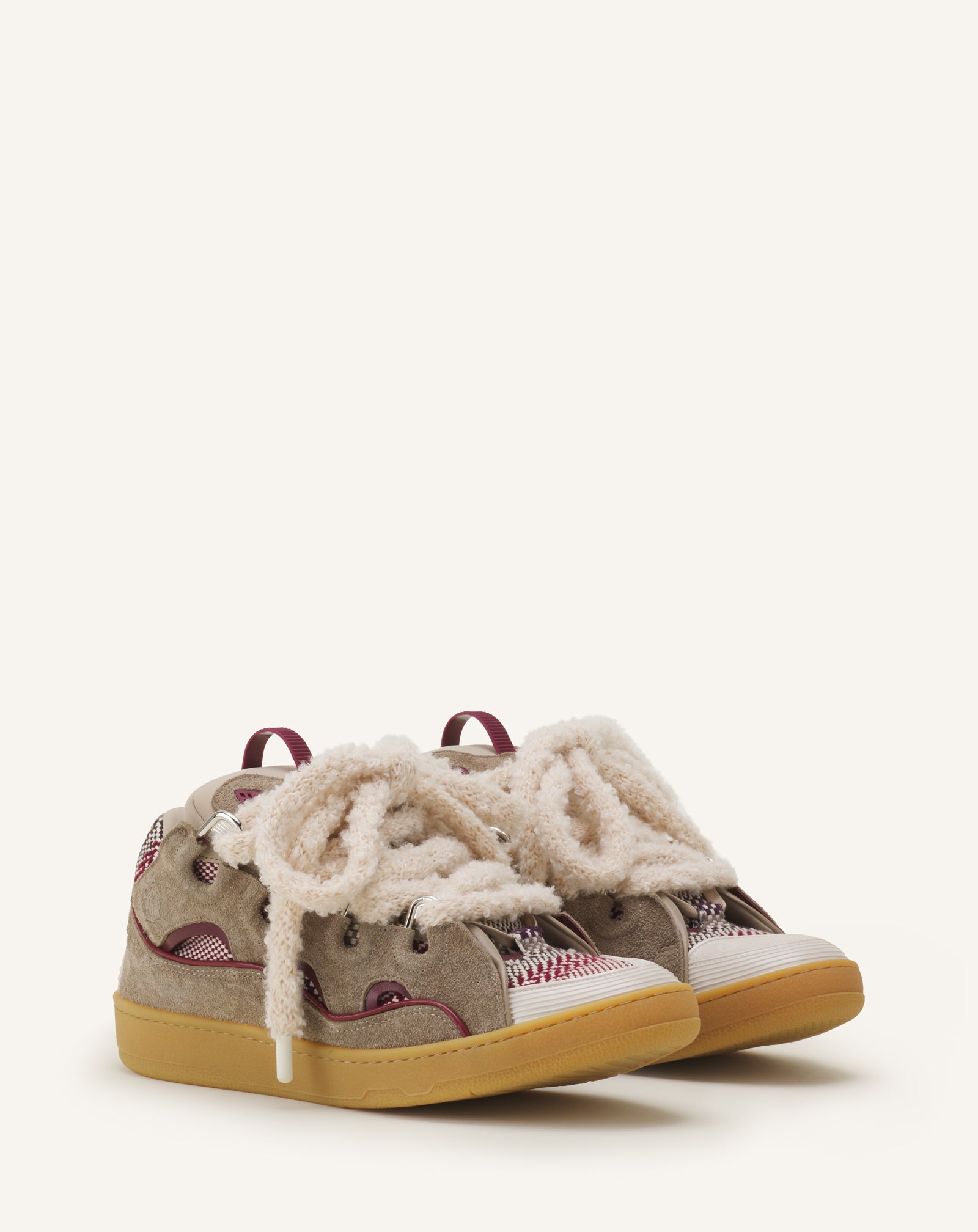 CURB SNEAKERS EN SUEDE LACETS MAILLE