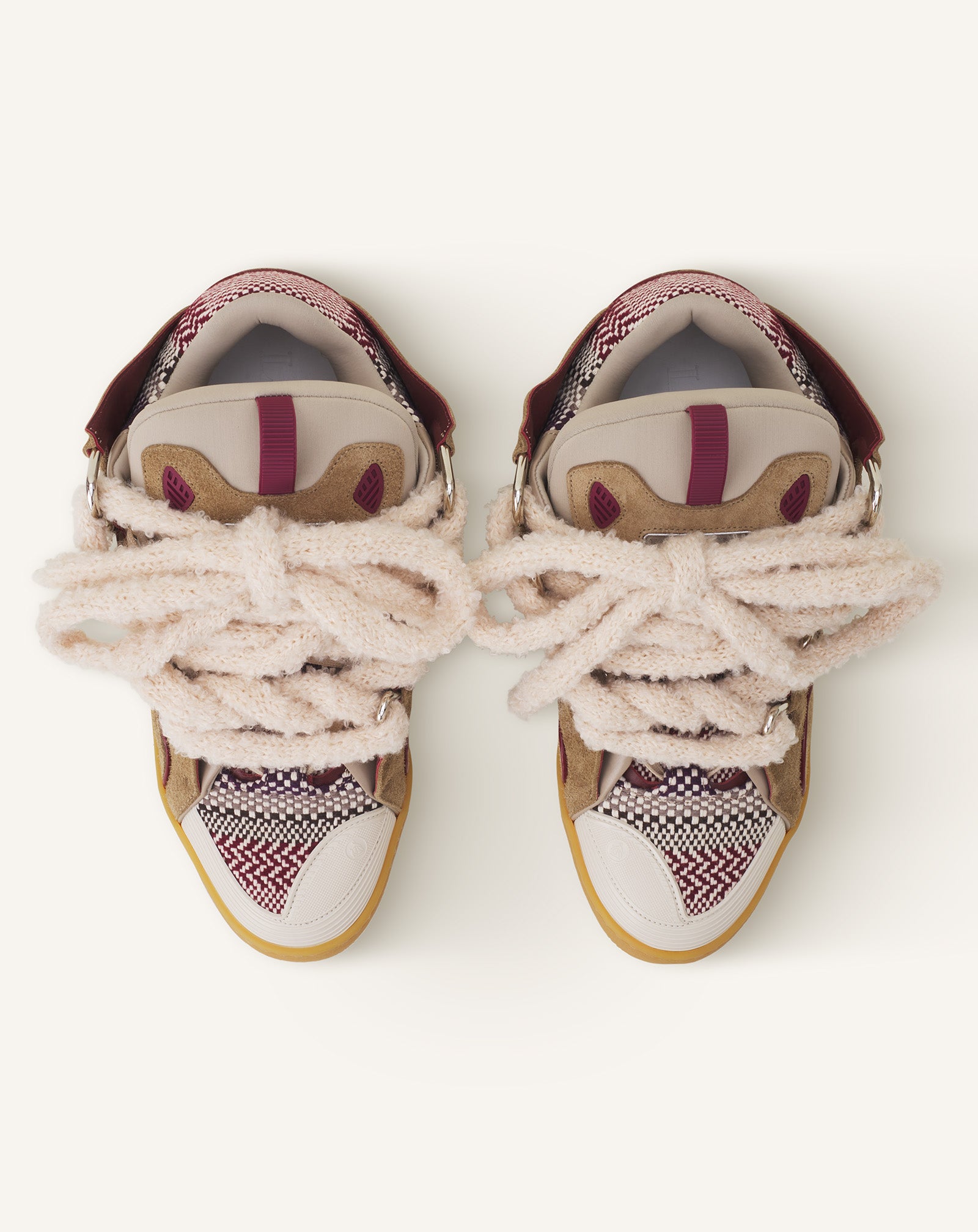 CURB SNEAKERS EN SUEDE LACETS MAILLE