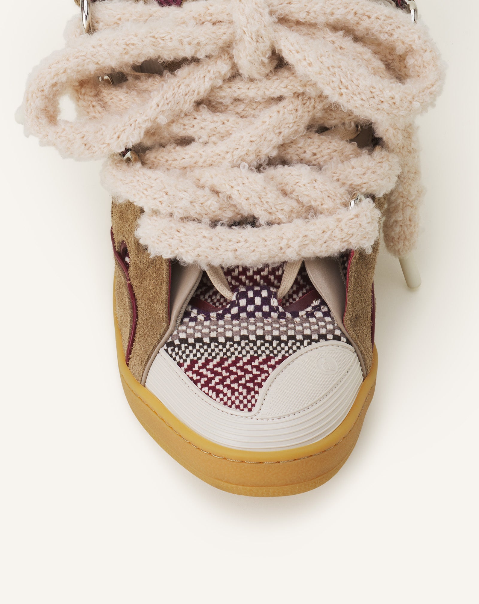 CURB SNEAKERS EN SUEDE LACETS MAILLE