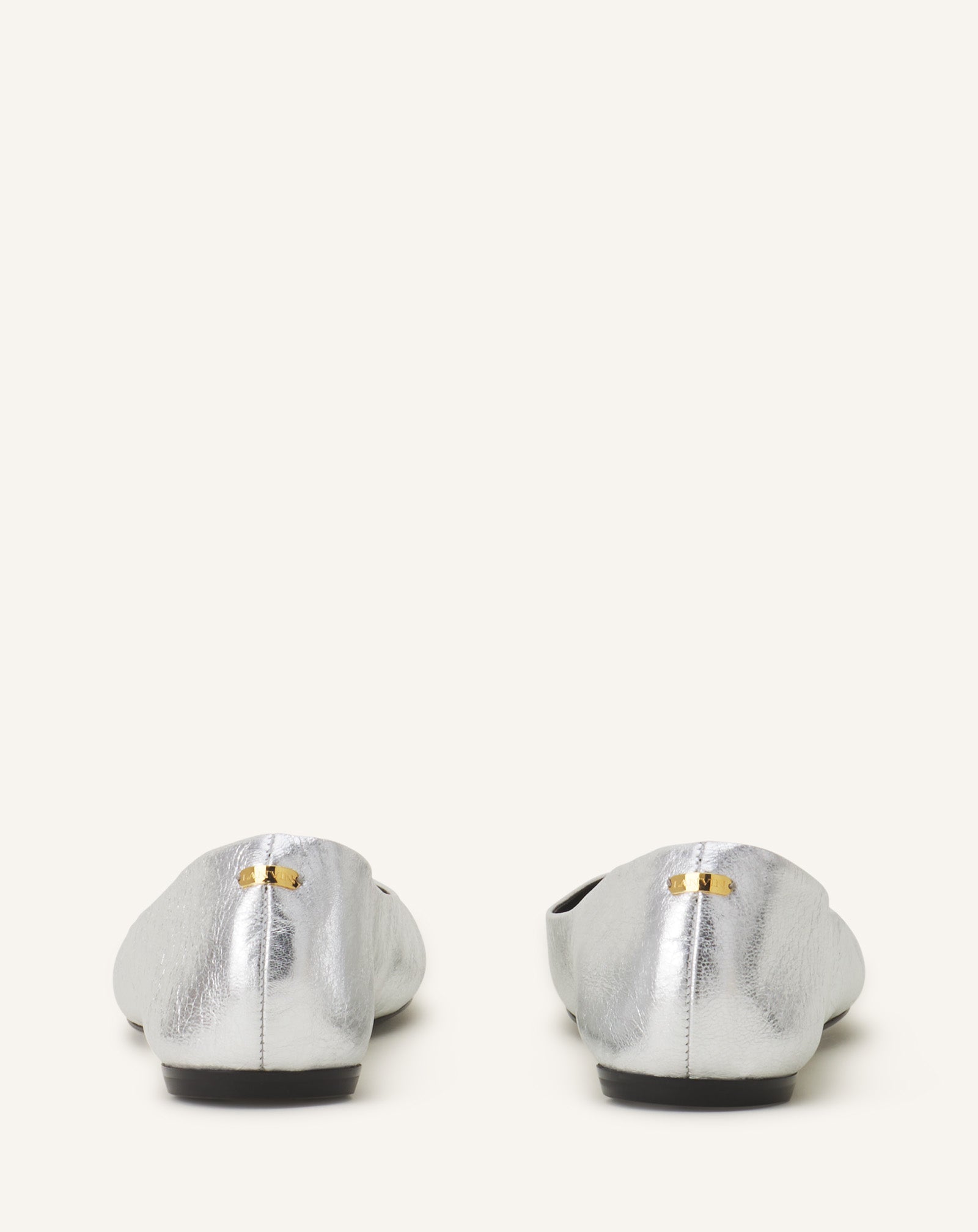 LA BALLERINE EN CUIR MÉTALLISÉ