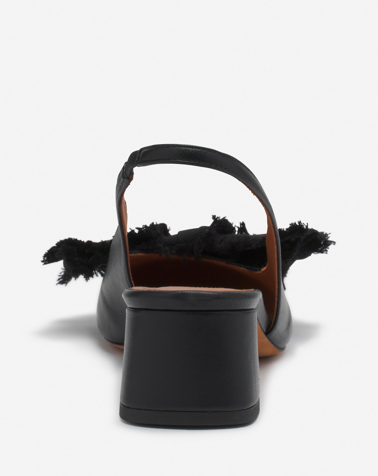 SLINGBACK À TALONS BALLERINE EN CUIR