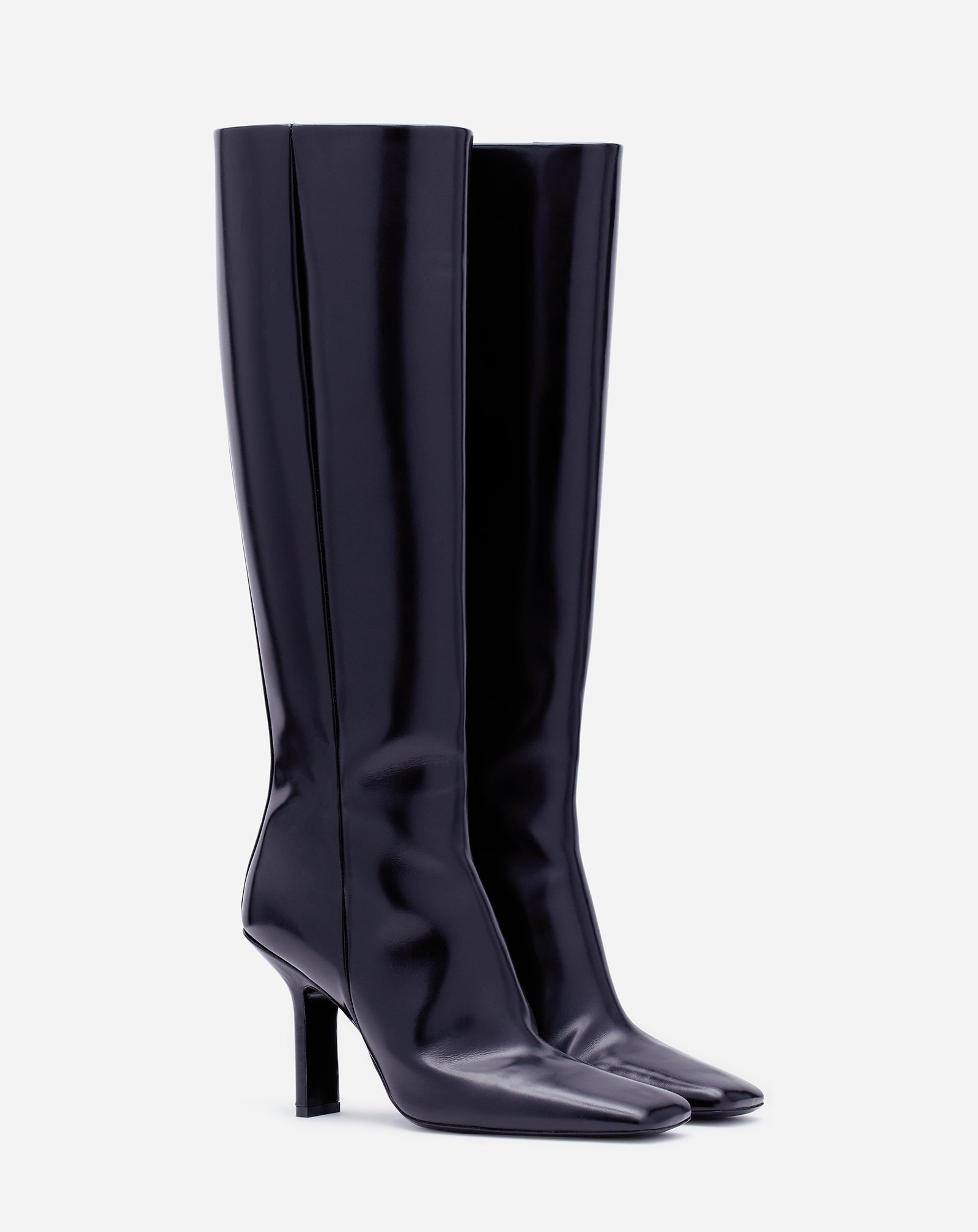 BOTTES MESURE EN CUIR BRILLANT