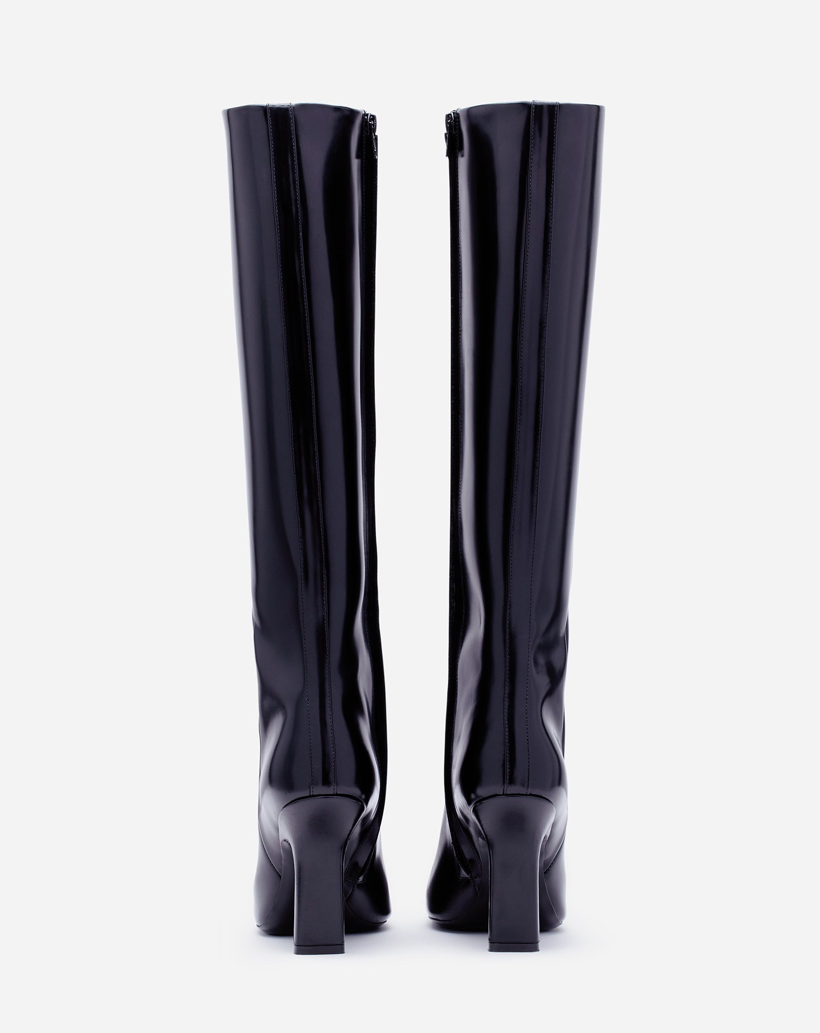 BOTTES MESURE EN CUIR BRILLANT