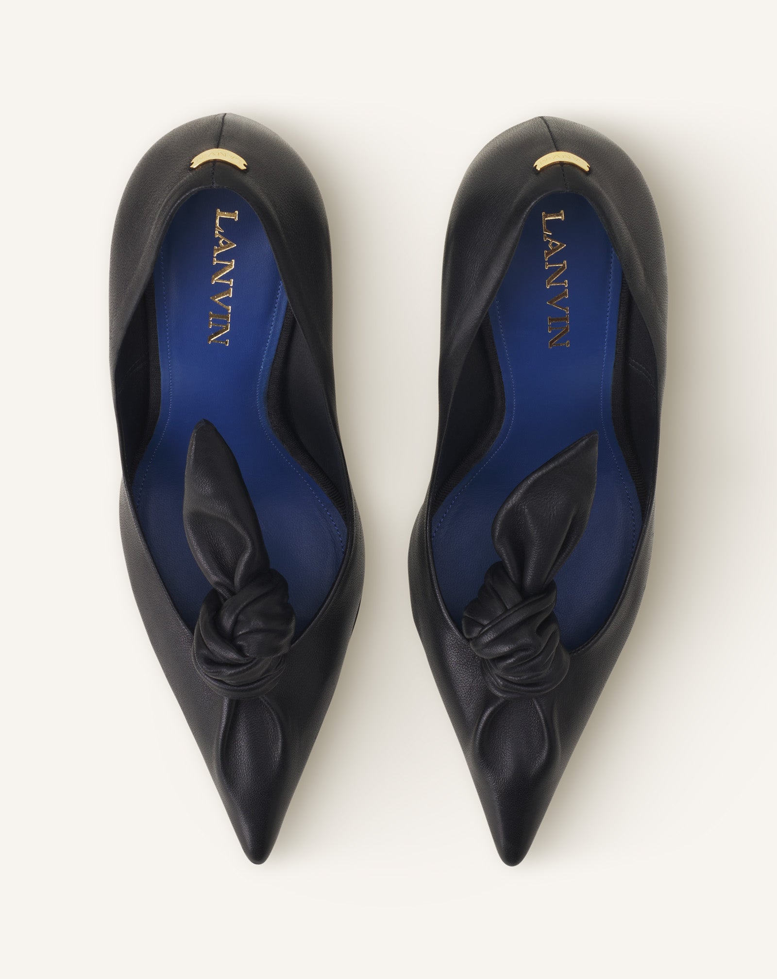 ESCARPIN MIDNIGHT STEP NOEUD EN CUIR