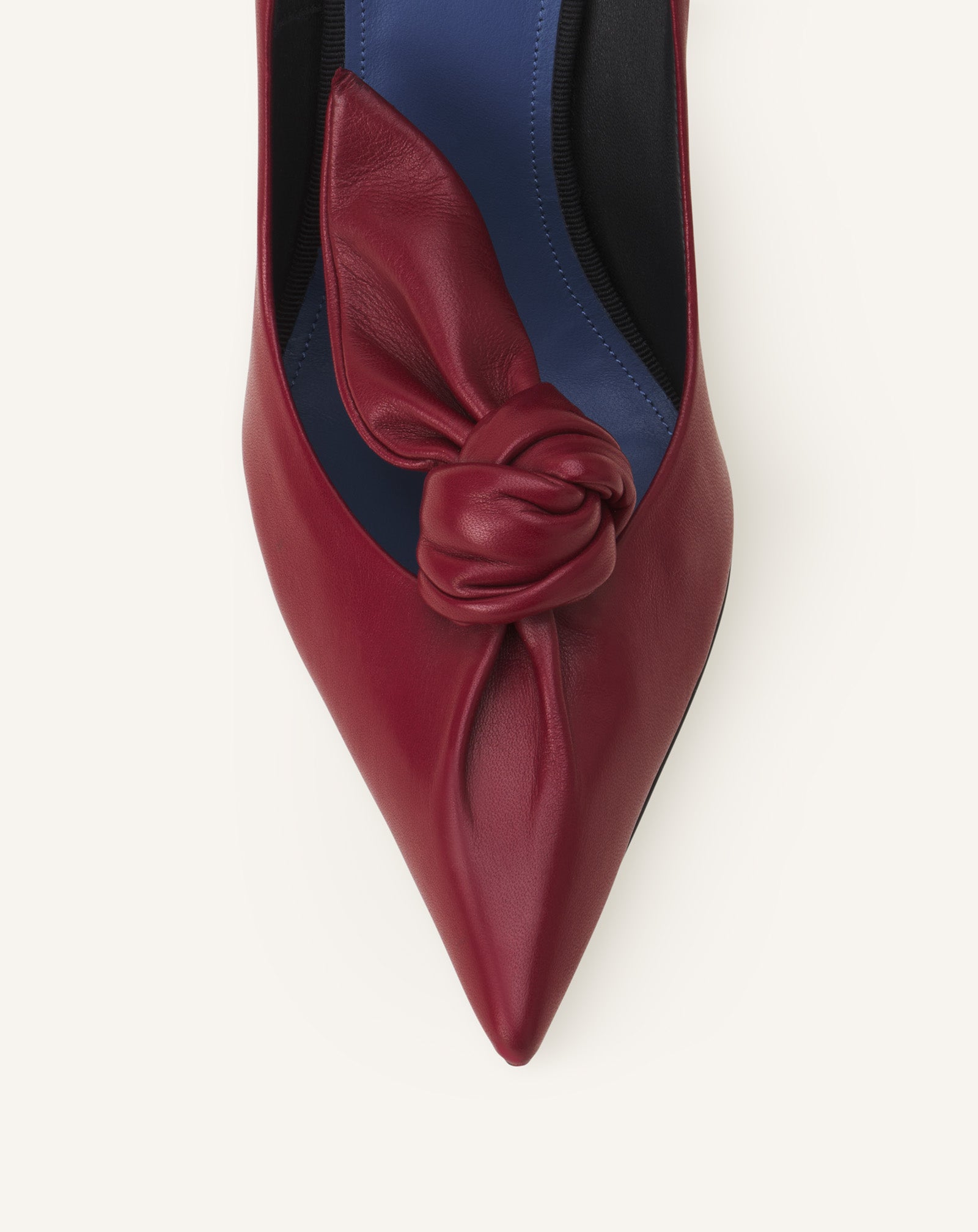 ESCARPIN MIDNIGHT STEP NOEUD EN CUIR
