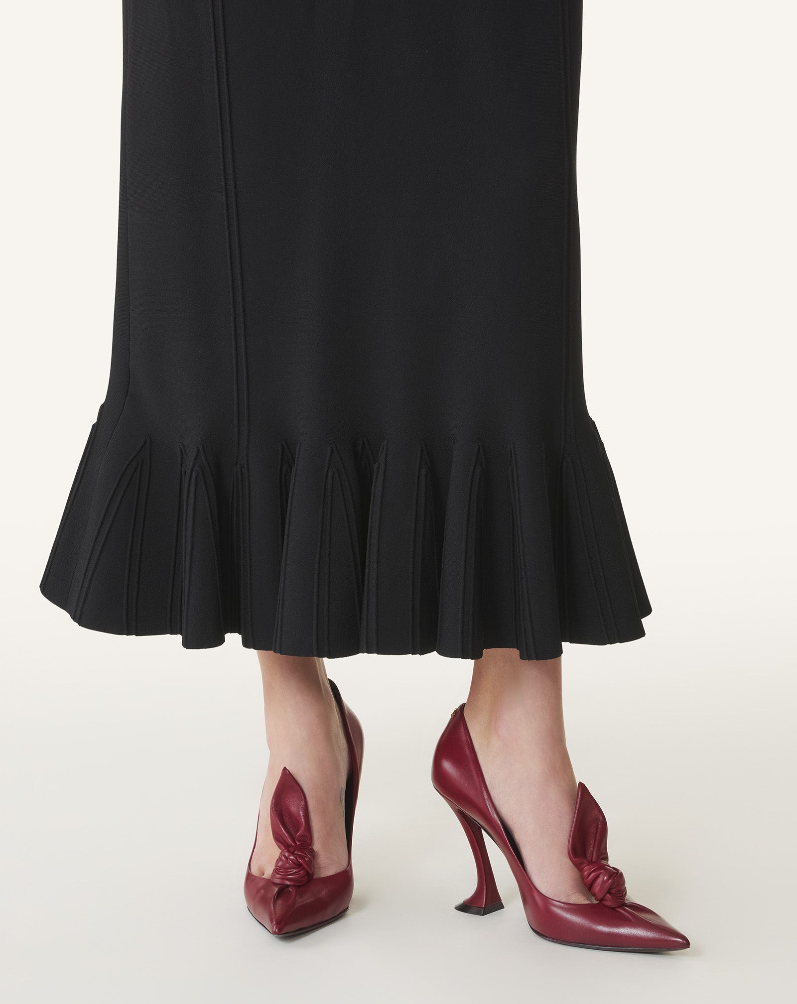 ESCARPIN MIDNIGHT STEP NOEUD EN CUIR