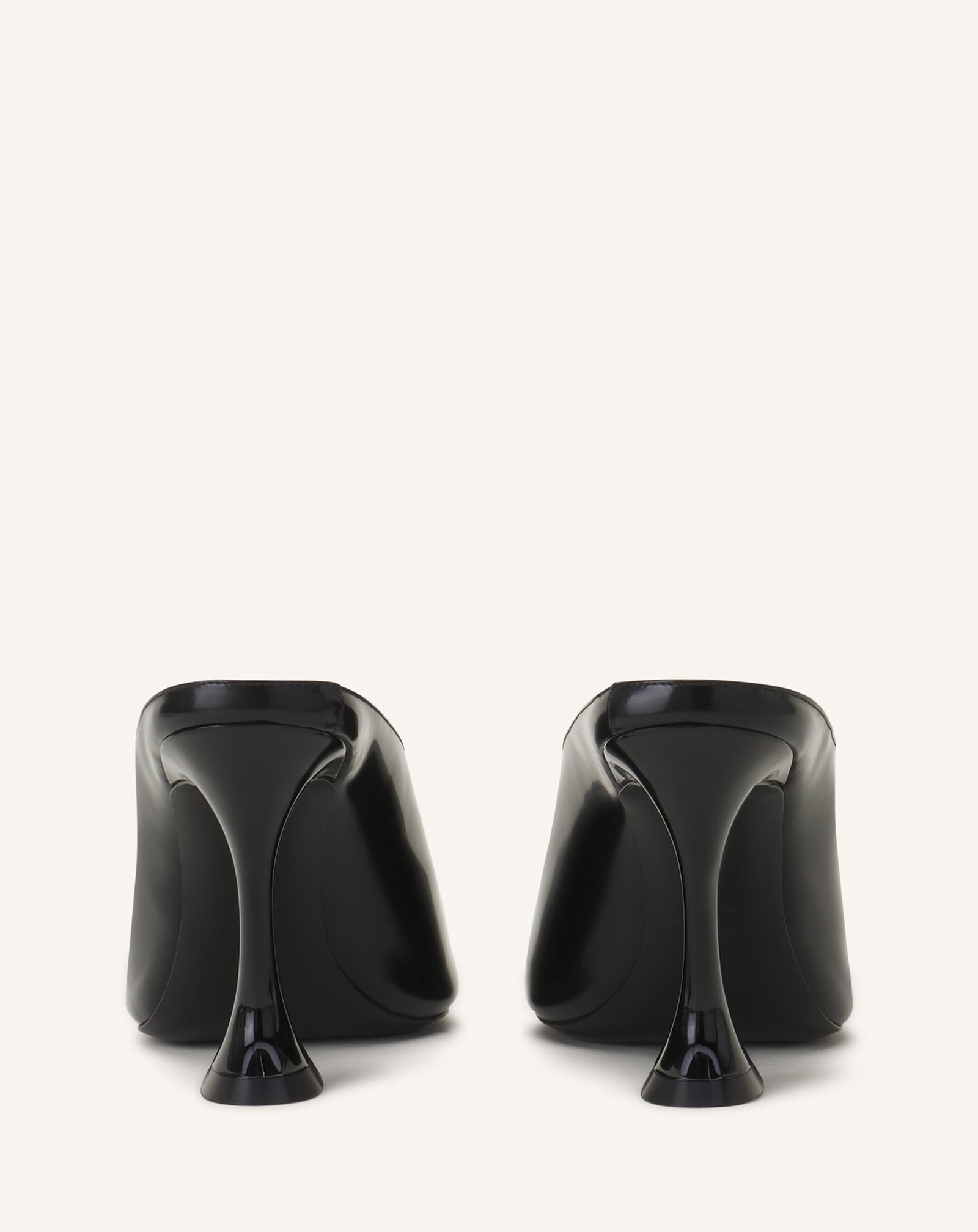 MULE MIDNIGHT STEP EN CUIR VERNI