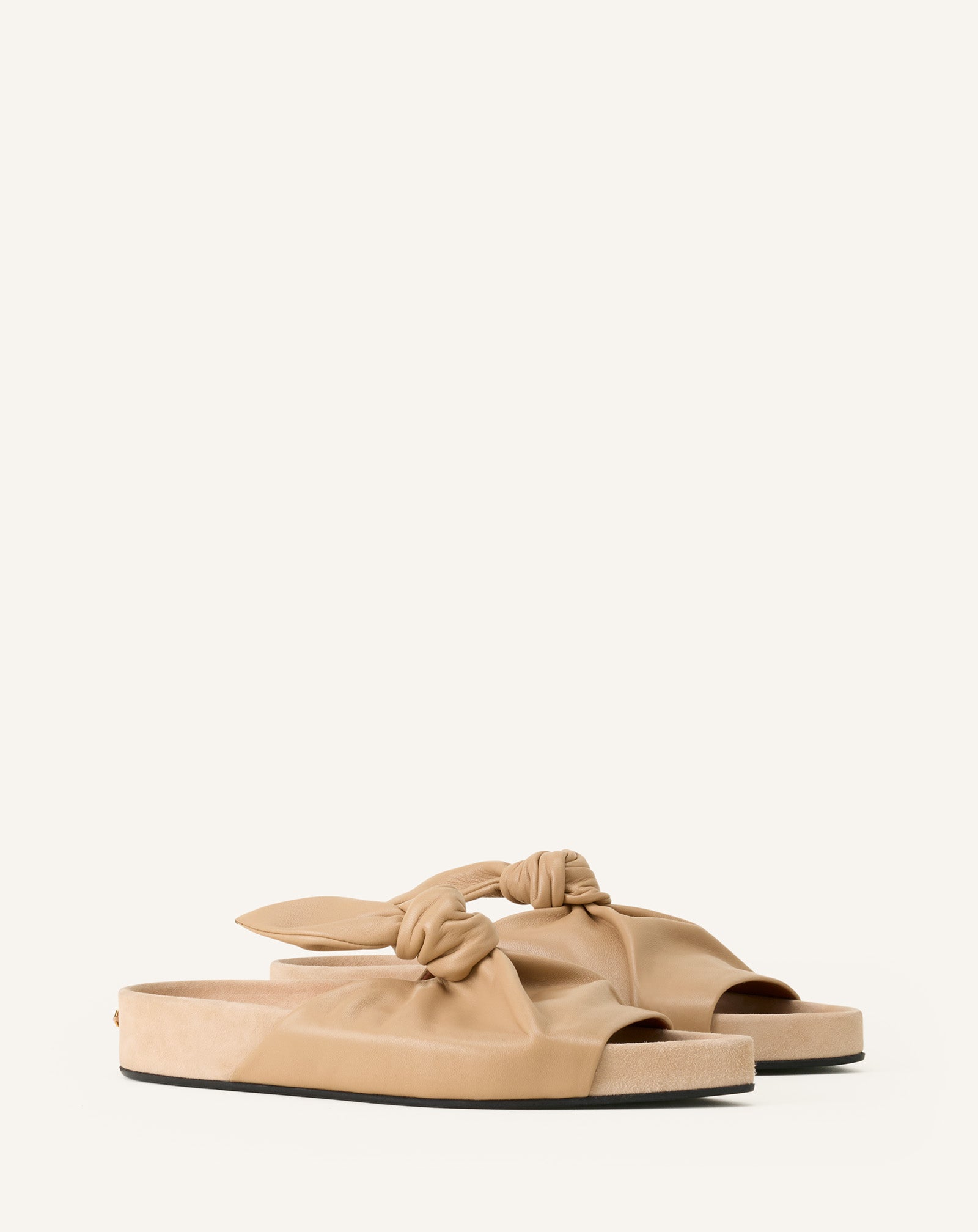 MULE PLATE COCOON EN CUIR