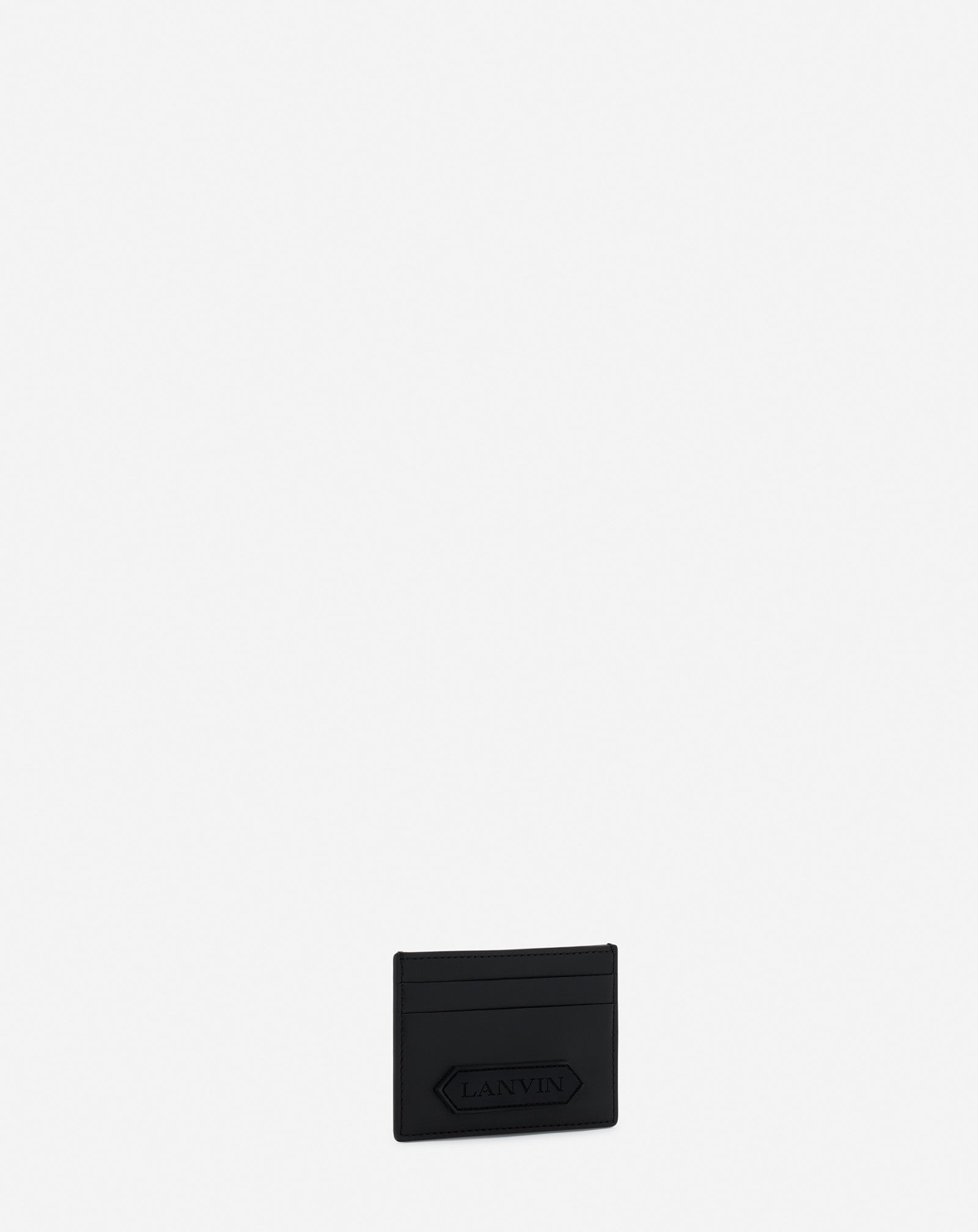 PORTE-CARTES LANVIN SIGNATURE EN CUIR