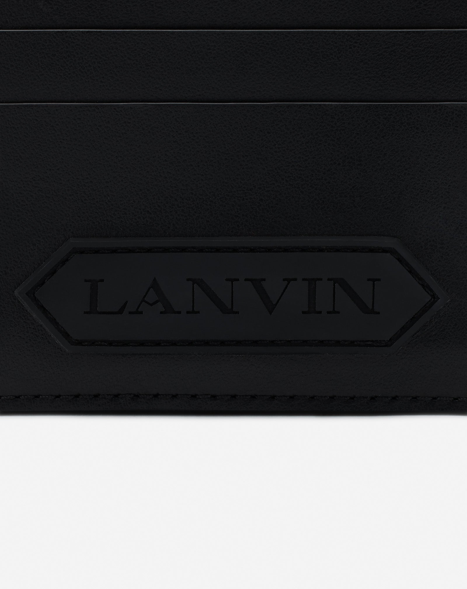 PORTE-CARTES LANVIN SIGNATURE EN CUIR