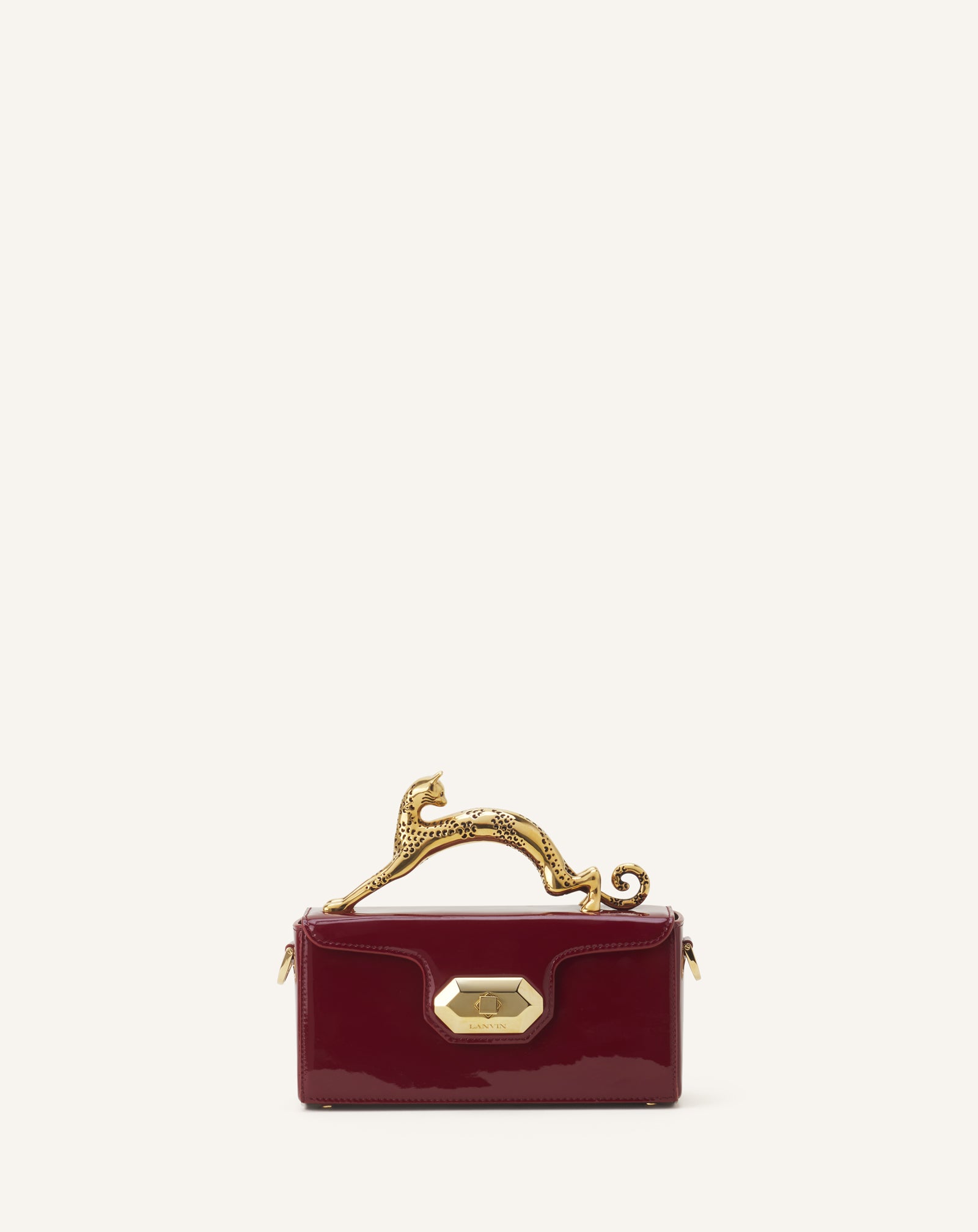 SAC PENCIL CAT NANO EN CUIR VERNIS