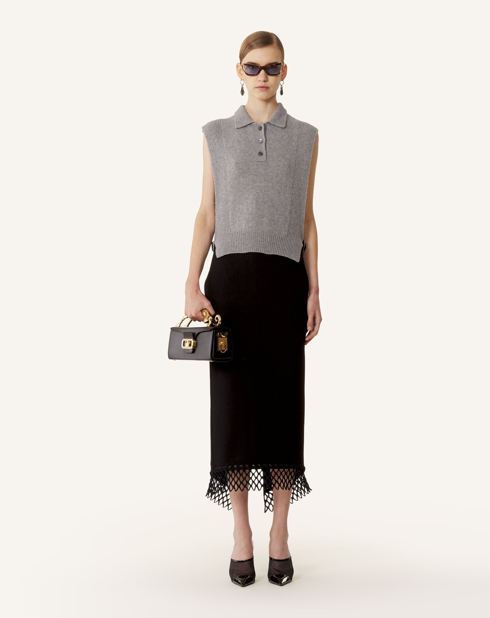 SAC PENCIL CAT EN CUIR