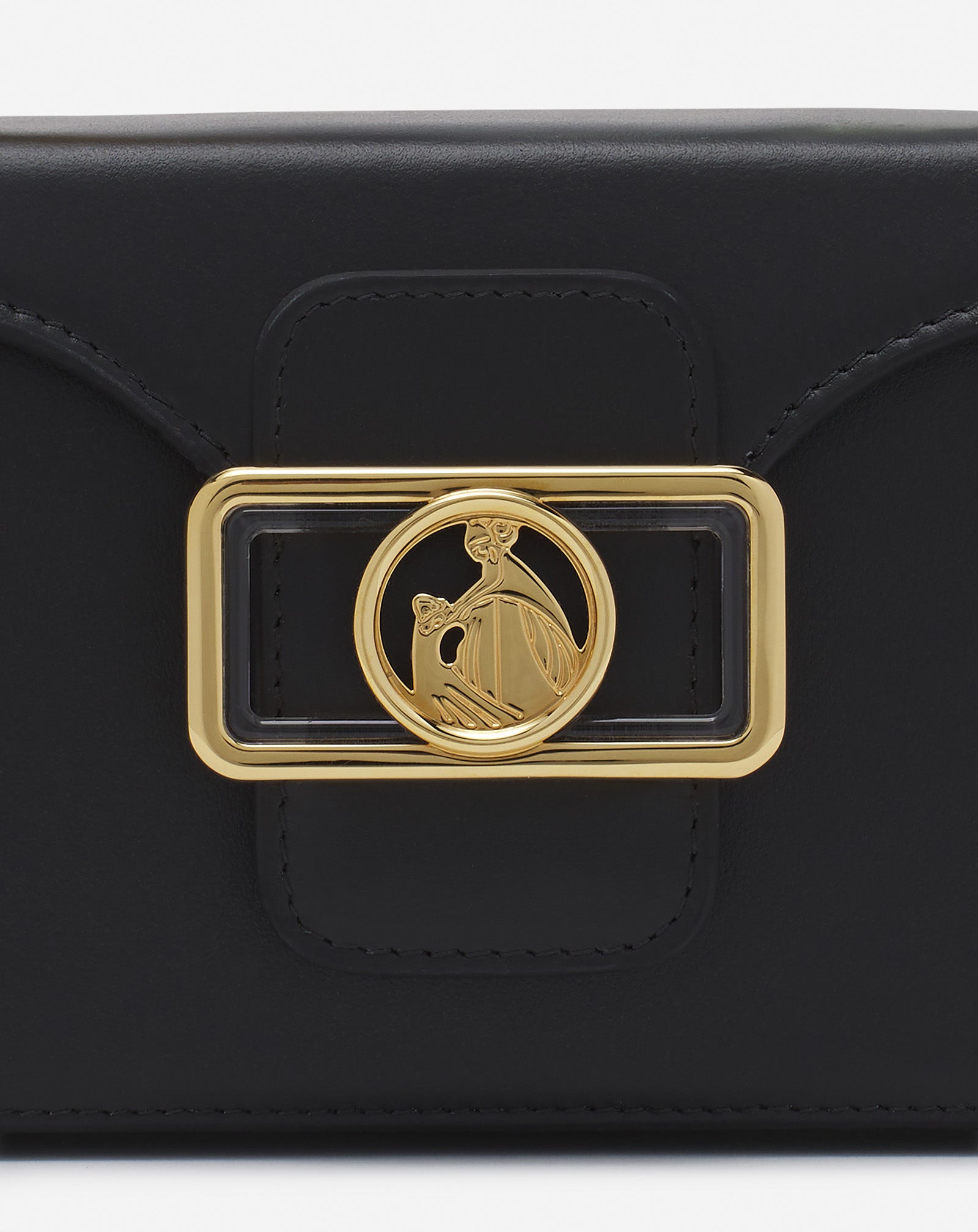 SAC PENCIL CAT NANO CHAT BI-MATIÈRE EN CUIR