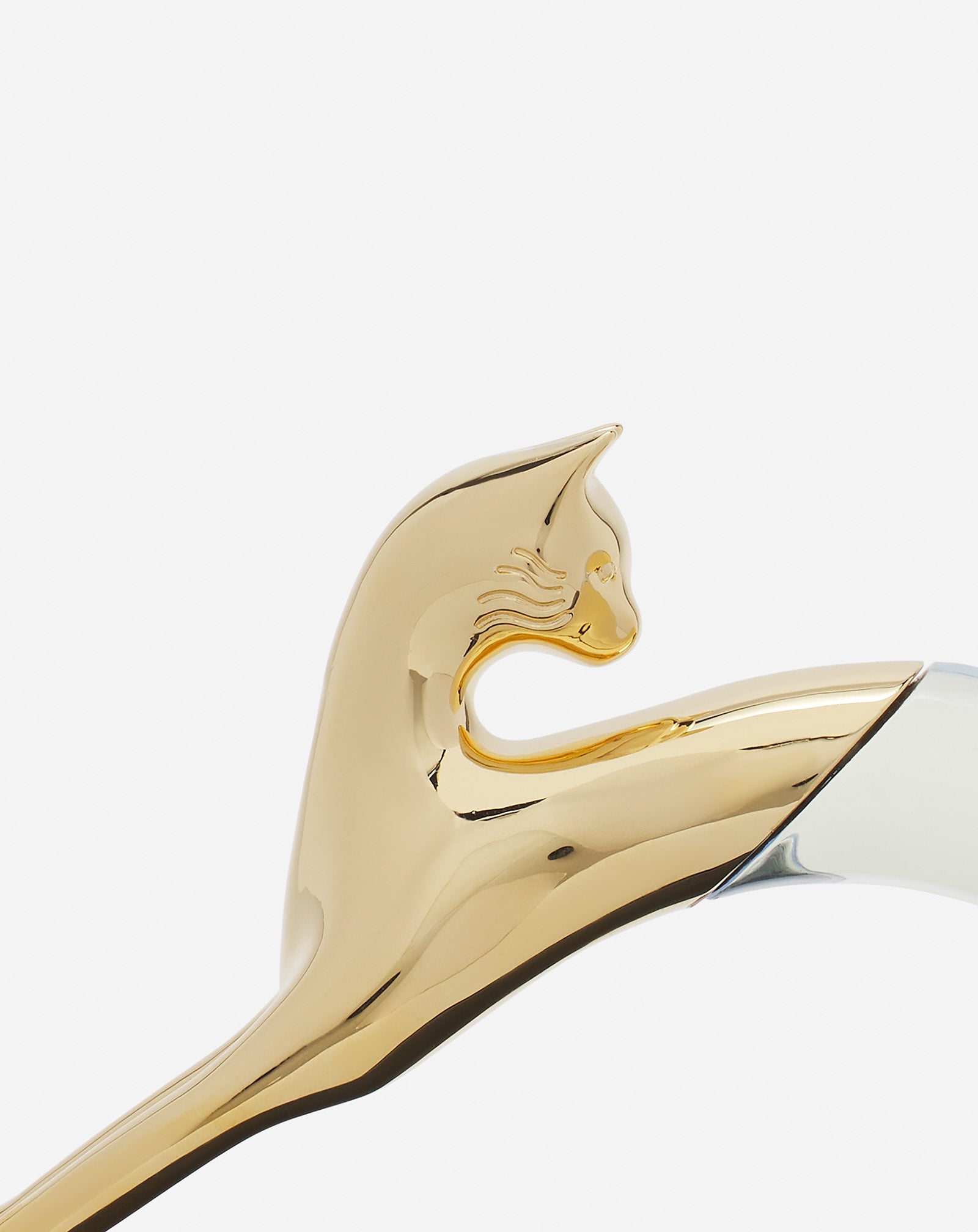 SAC PENCIL CAT NANO CHAT BI-MATIÈRE EN CUIR