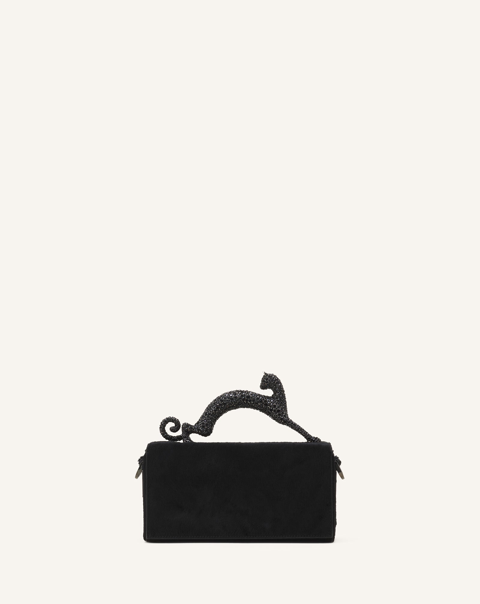 SAC PENCIL CAT NANO EN CUIR À EFFET PONY ET STRASS