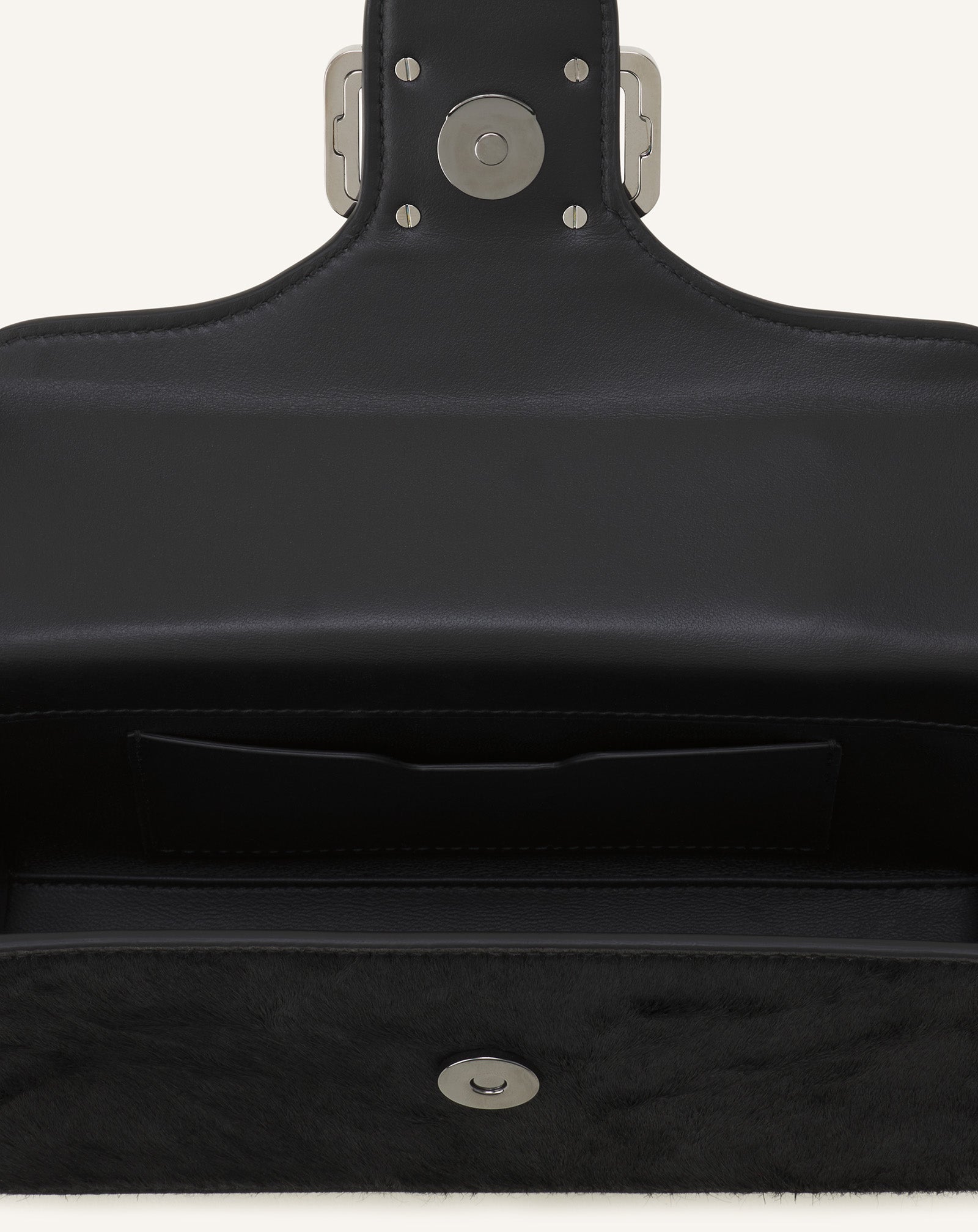 SAC PENCIL CAT NANO EN CUIR À EFFET PONY ET STRASS